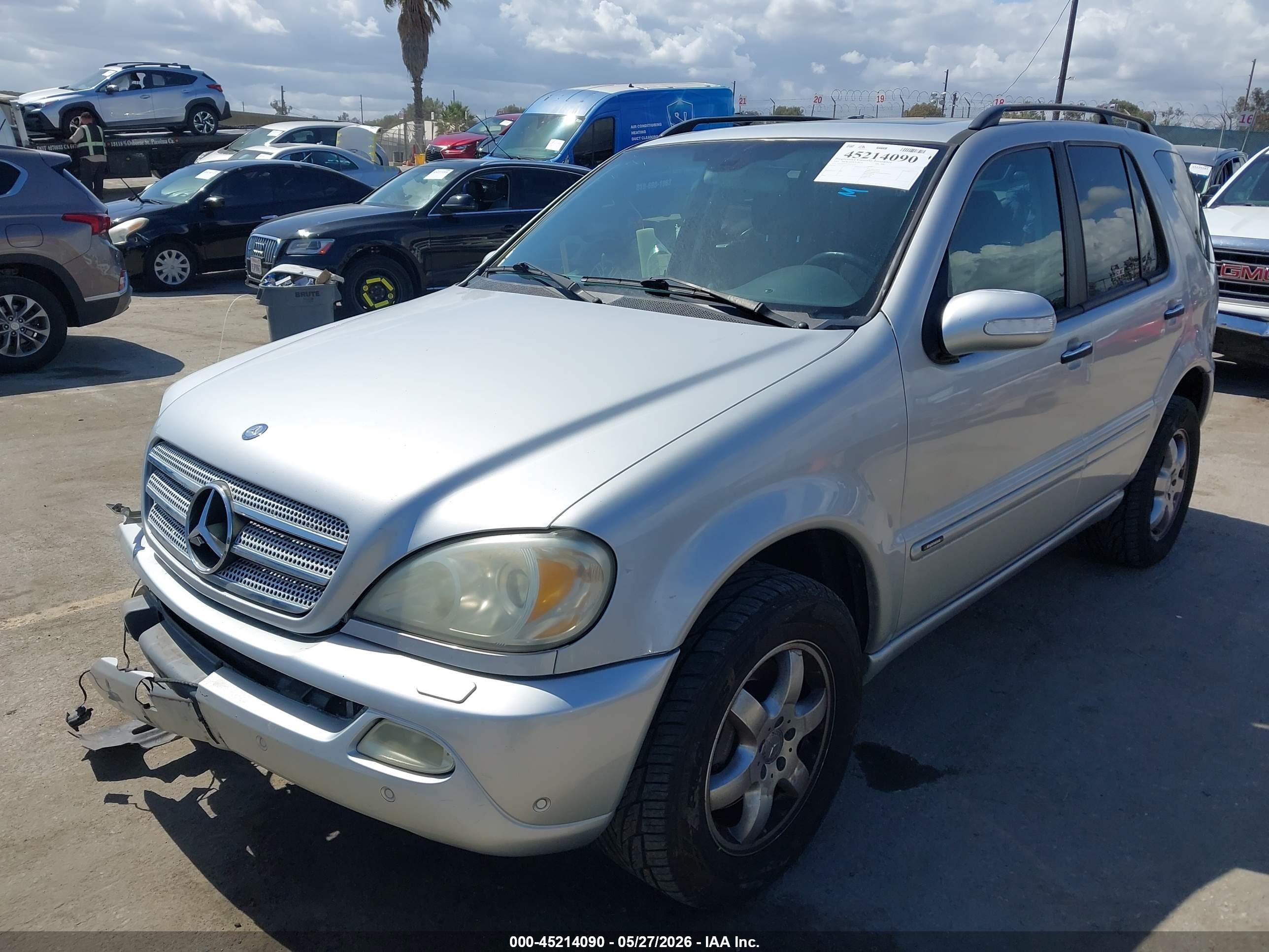 2003 Mercedes-benz Ml 500   Silver vin: 4JGAB75E23A441330