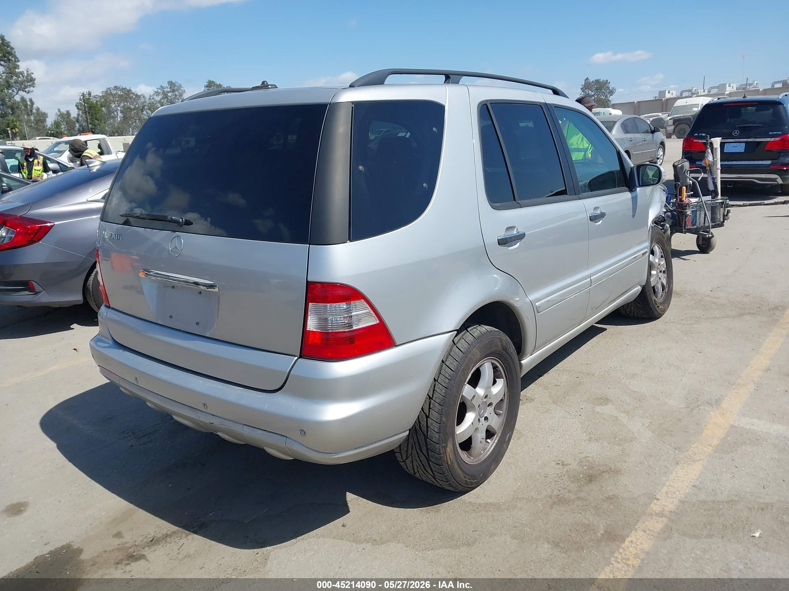 2003 Mercedes-benz Ml 500   Silver vin: 4JGAB75E23A441330