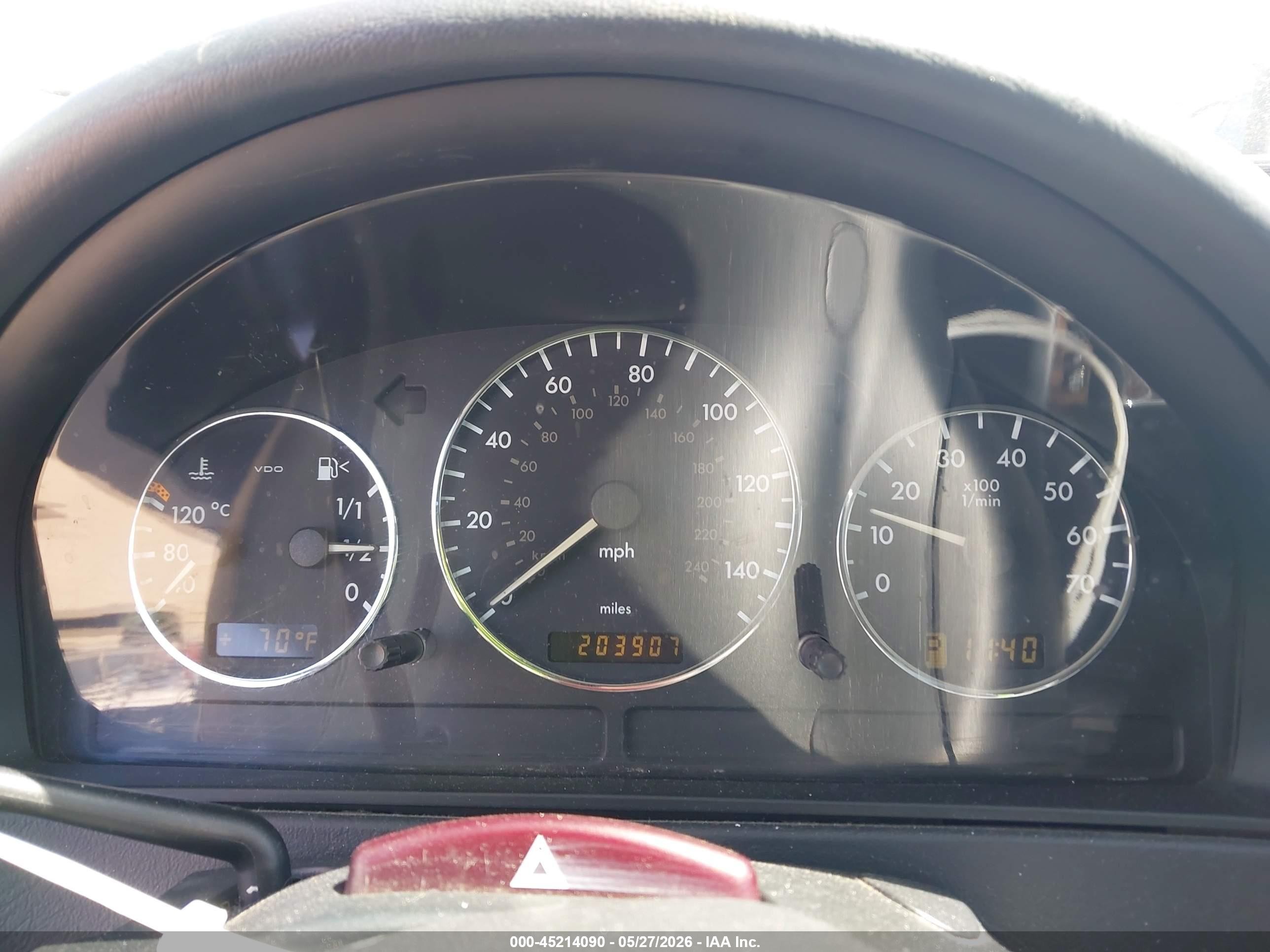 2003 Mercedes-benz Ml 500   Silver vin: 4JGAB75E23A441330
