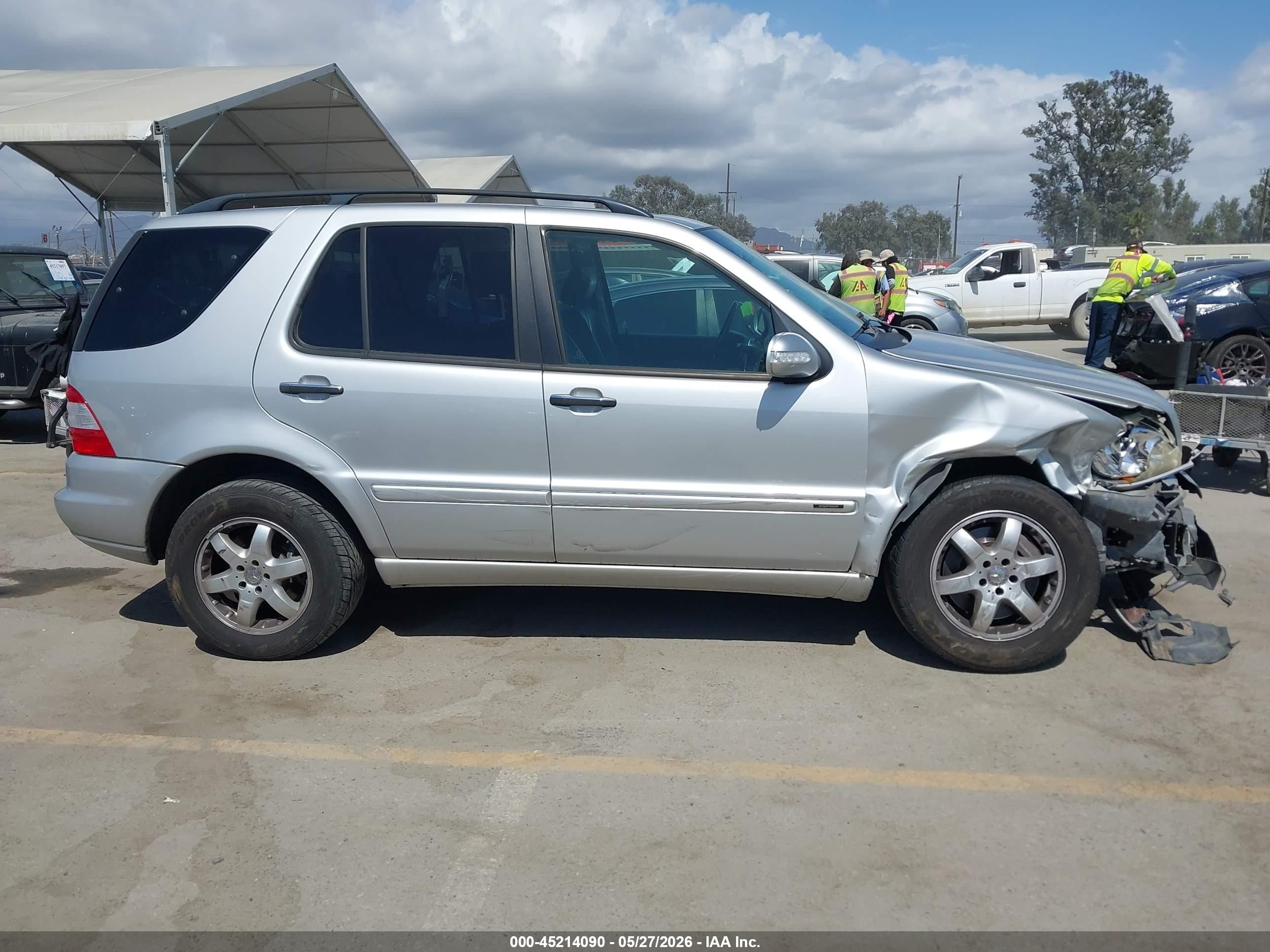 2003 Mercedes-benz Ml 500   Silver vin: 4JGAB75E23A441330