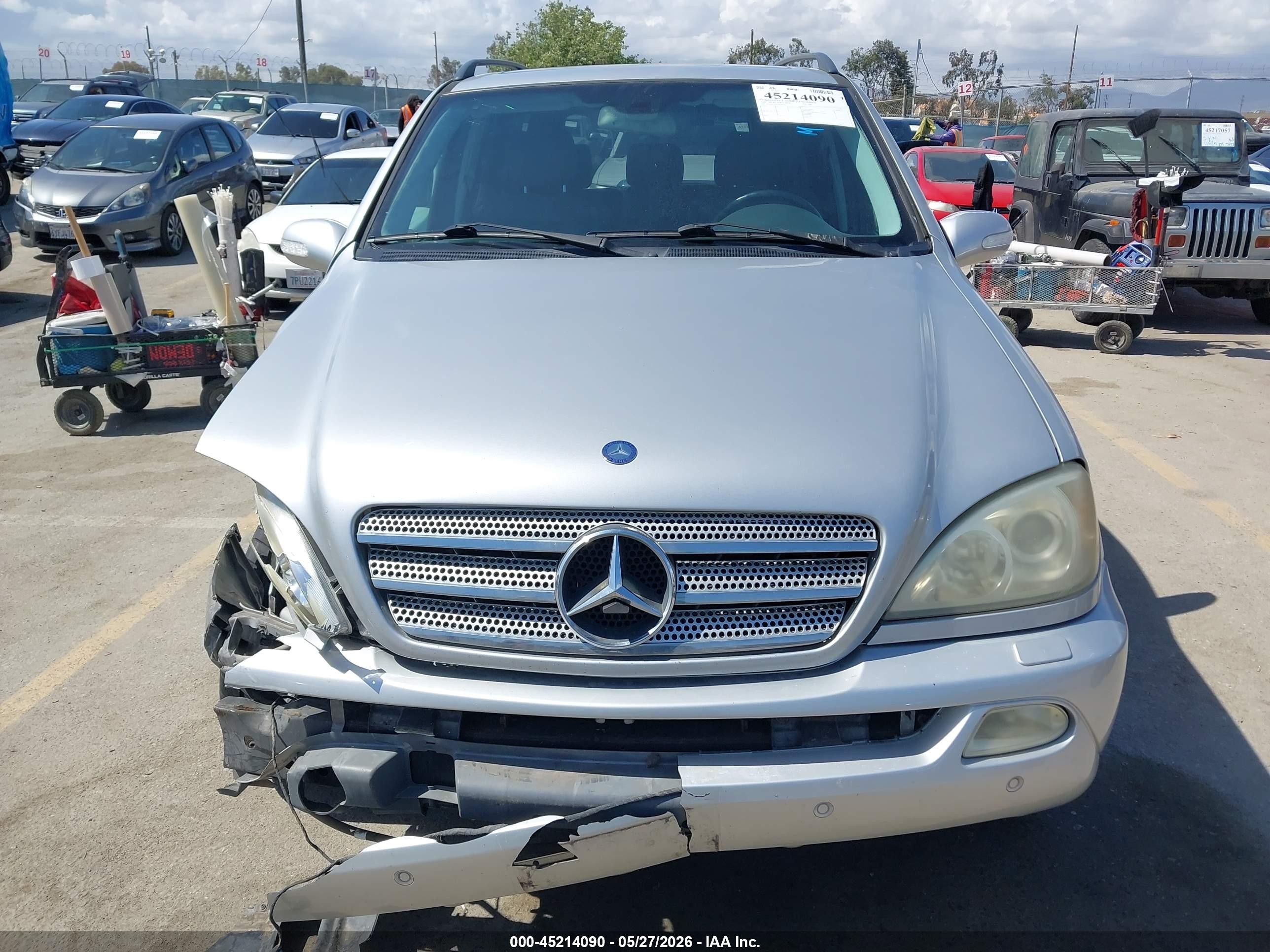 2003 Mercedes-benz Ml 500   Silver vin: 4JGAB75E23A441330