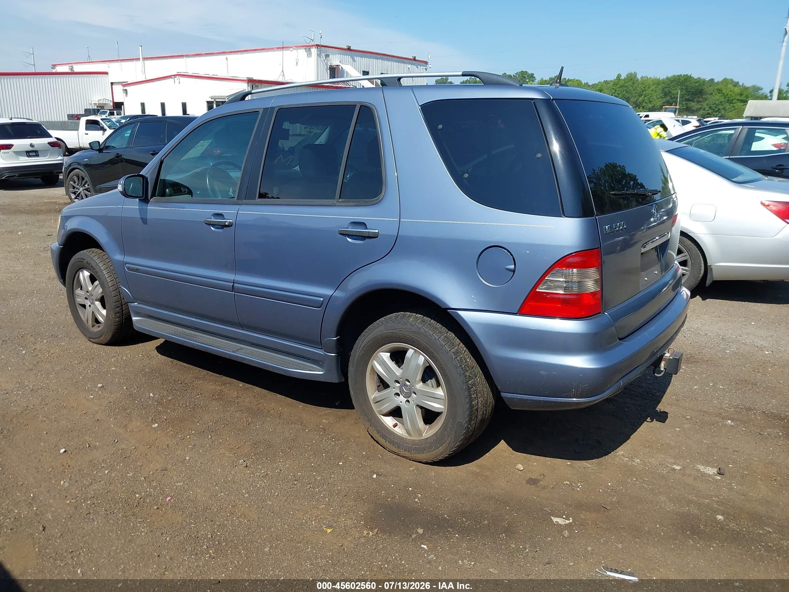 2005 Mercedes-benz Ml 500 4matic Light Blue vin: 4JGAB75E35A539673