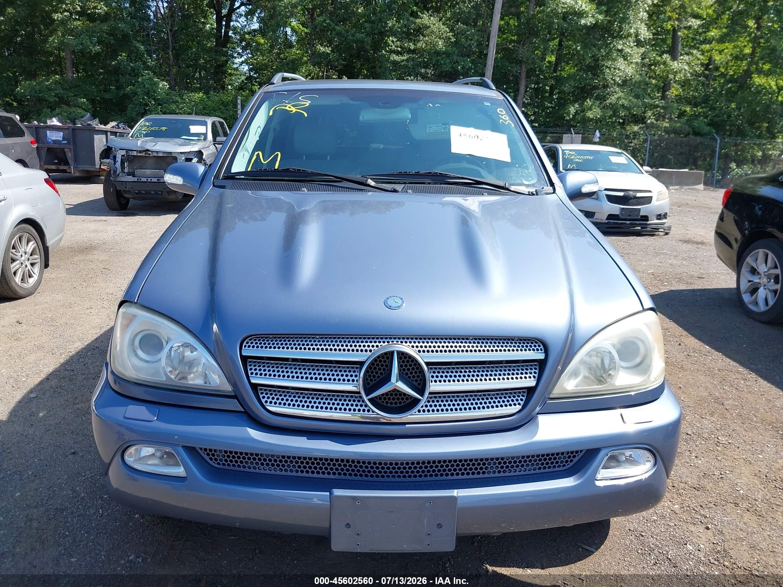2005 Mercedes-benz Ml 500 4matic Light Blue vin: 4JGAB75E35A539673