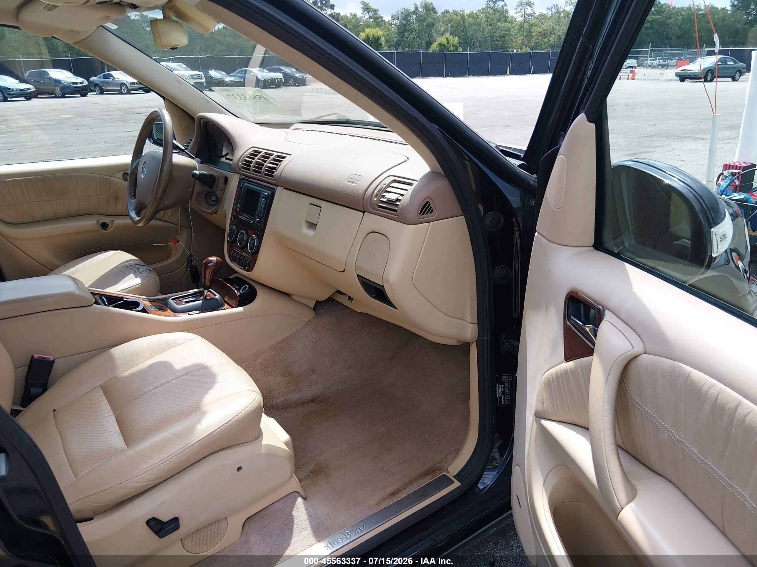 2002 Mercedes-benz Ml 500 Black vin: 4JGAB75E72A300347