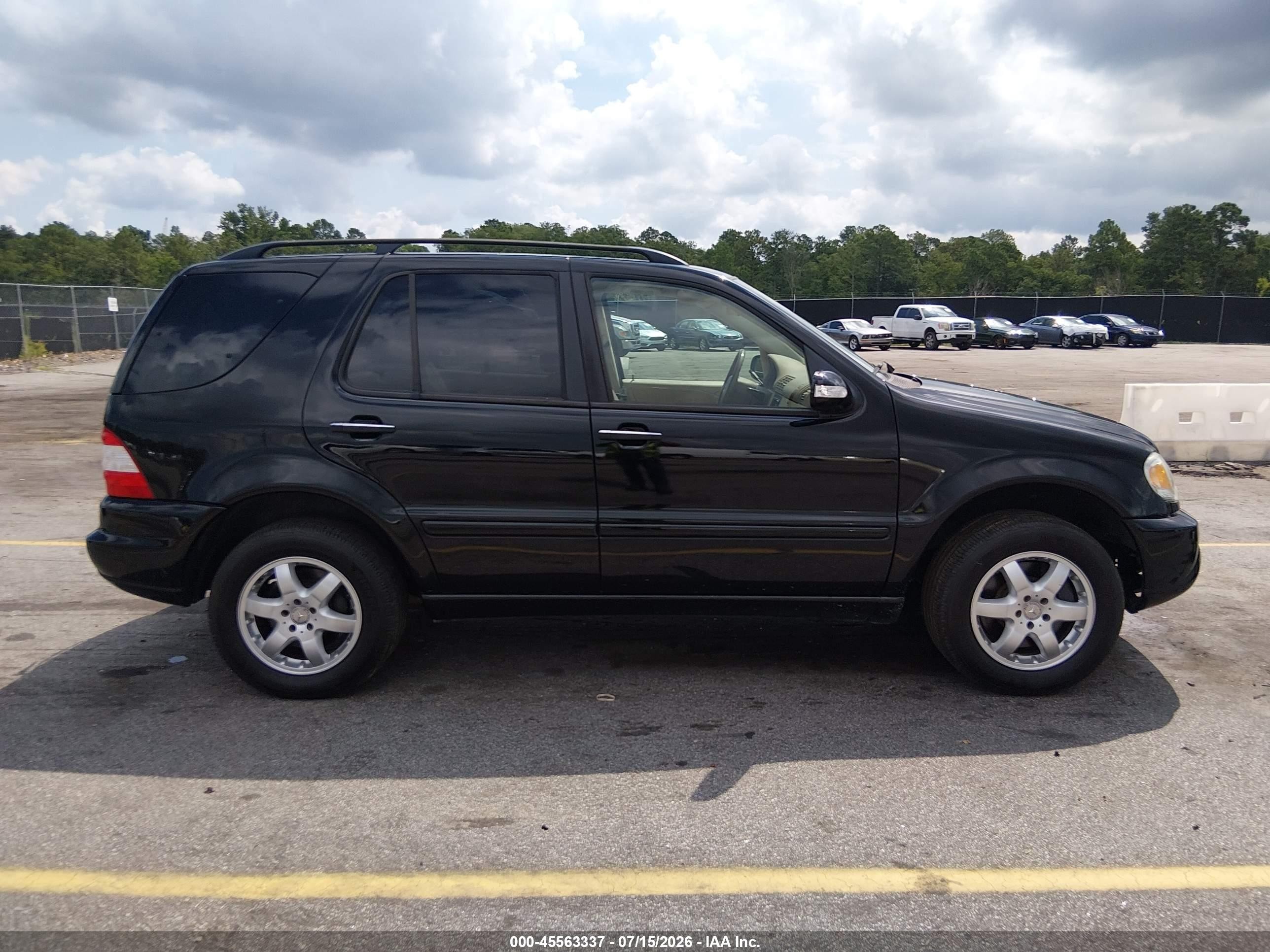 2002 Mercedes-benz Ml 500 Black vin: 4JGAB75E72A300347