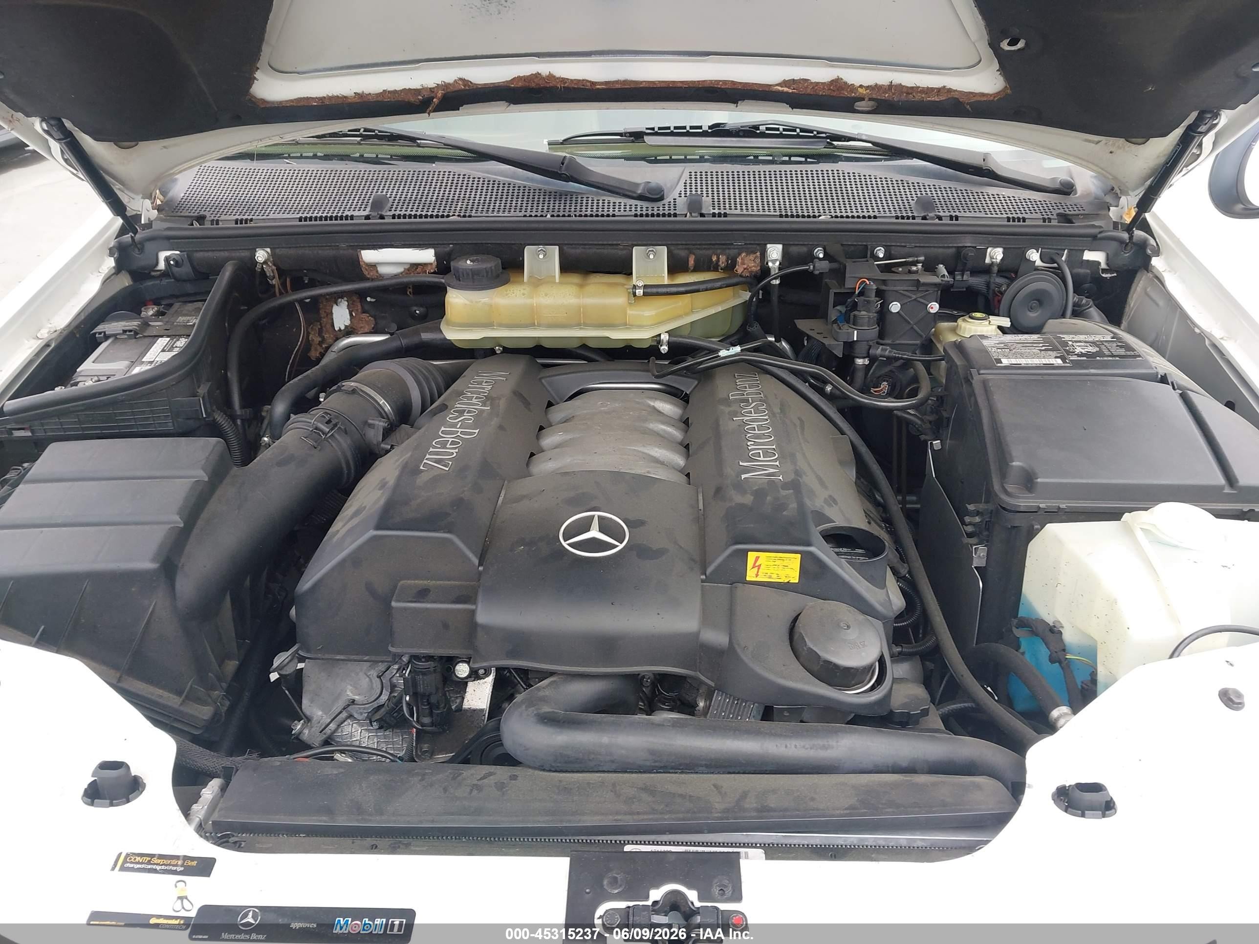 2002 Mercedes-benz Ml 500 Белый vin: 4JGAB75E82A337178