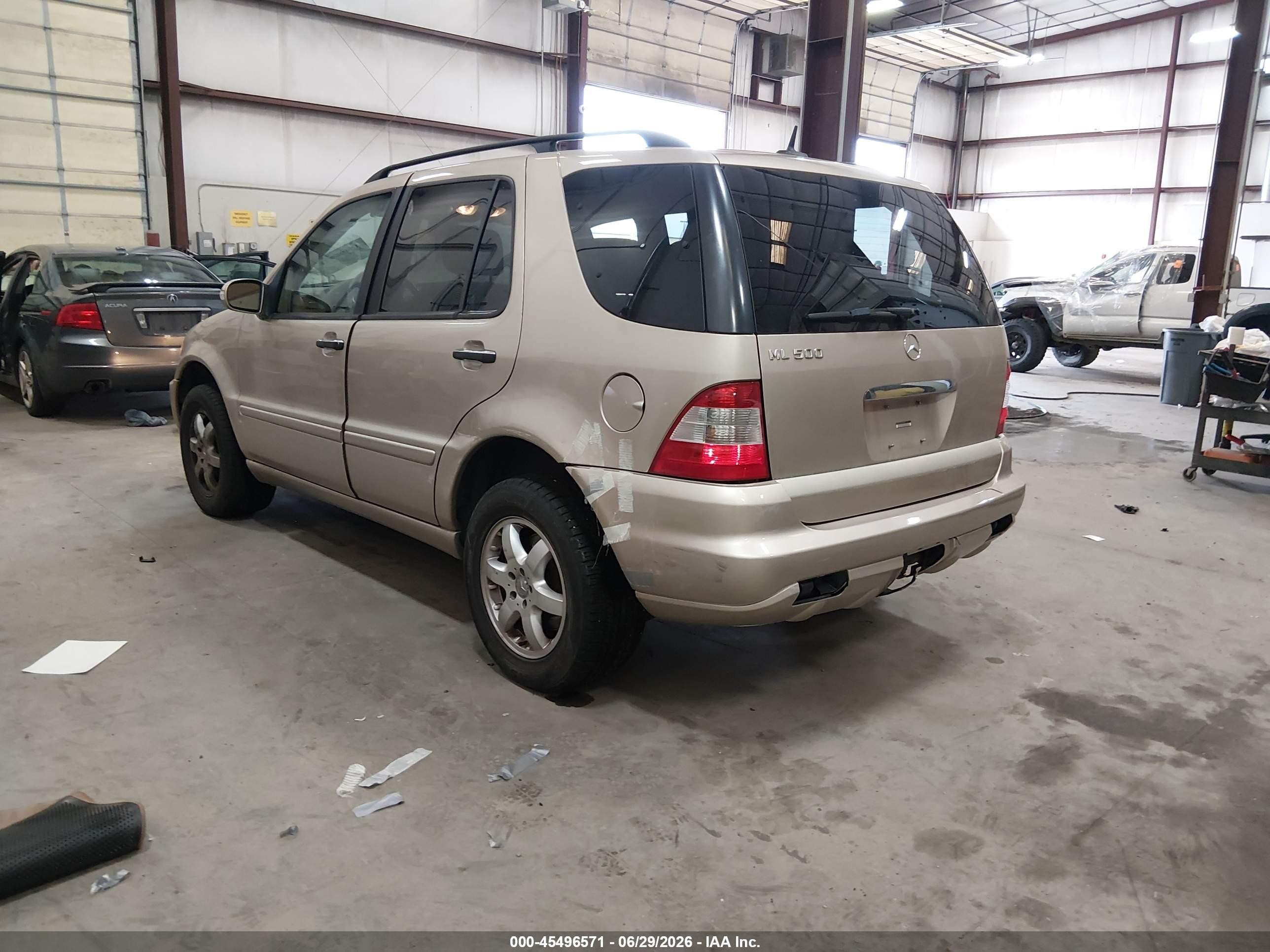 2003 Mercedes-benz Ml 500   Gold vin: 4JGAB75E83A376595