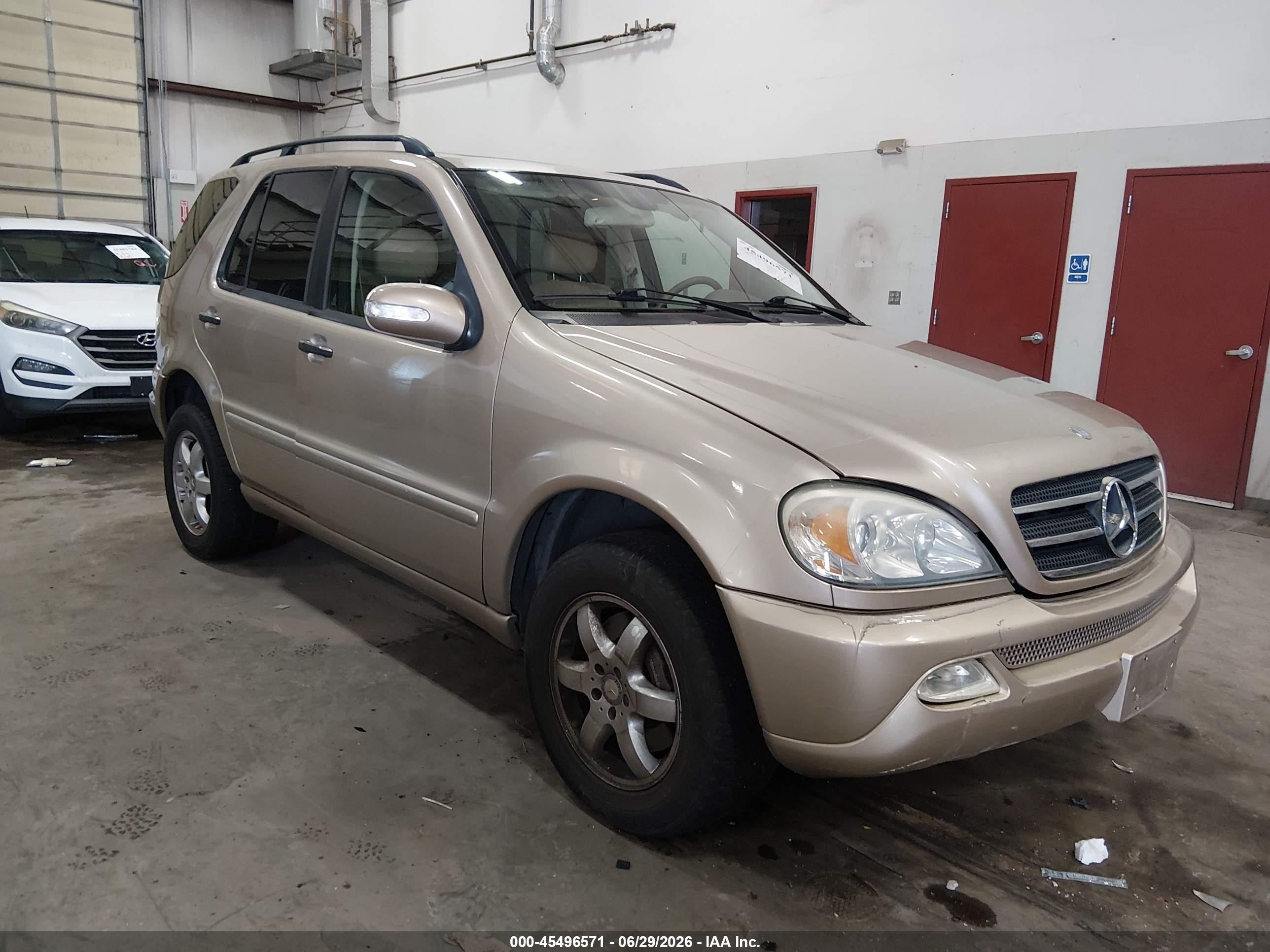 2003 Mercedes-benz Ml 500   Gold vin: 4JGAB75E83A376595