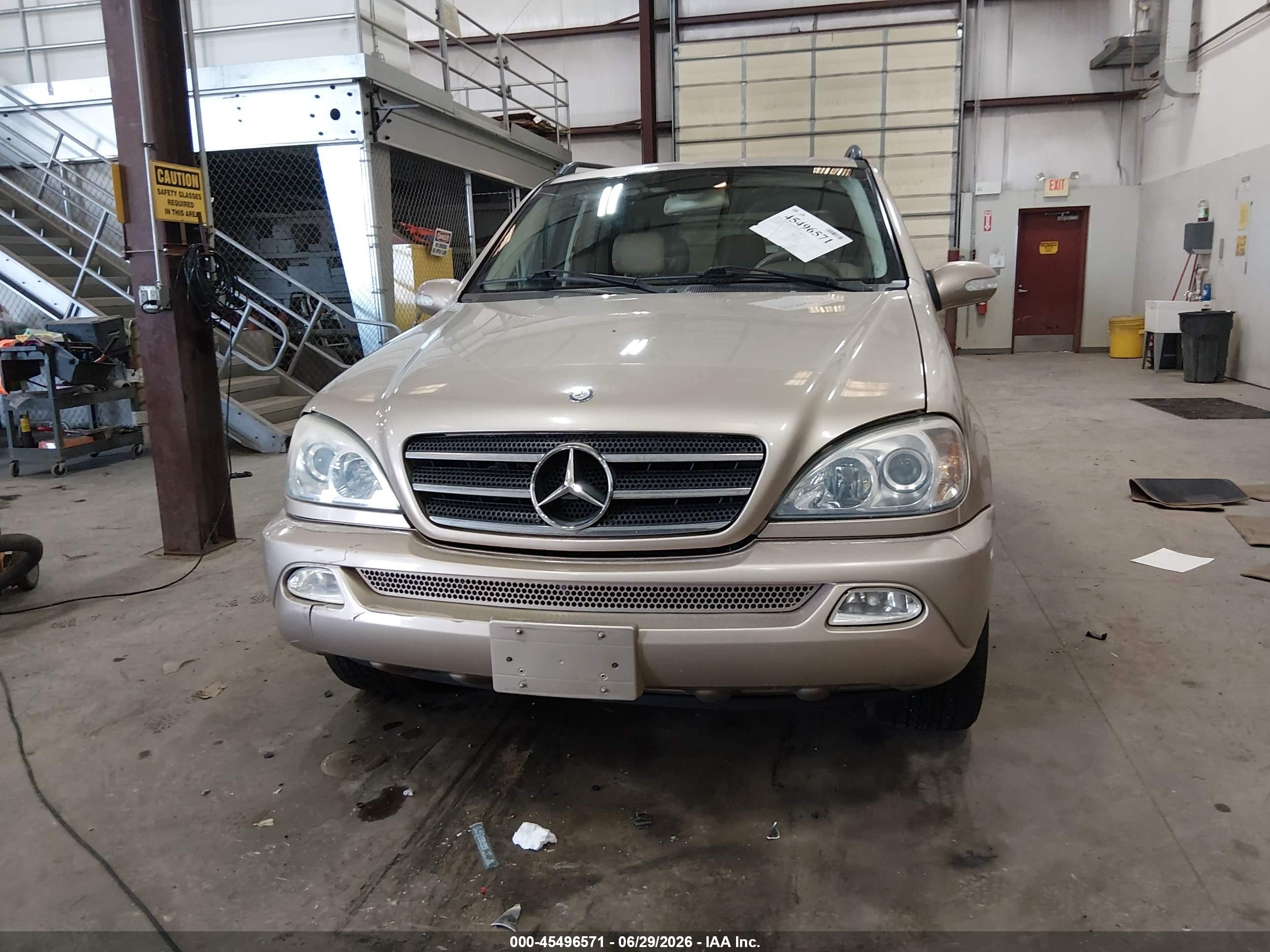 2003 Mercedes-benz Ml 500   Gold vin: 4JGAB75E83A376595