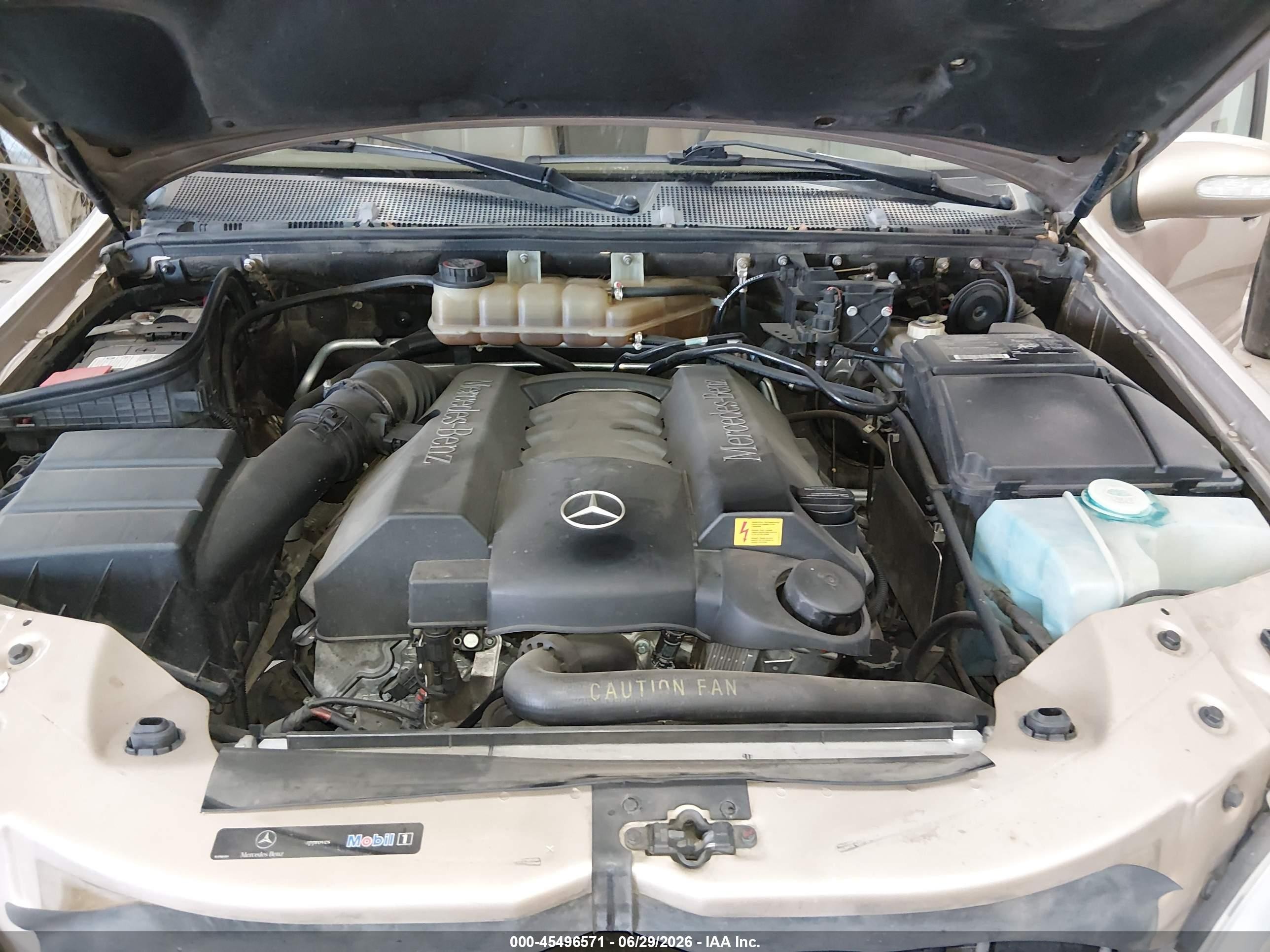2003 Mercedes-benz Ml 500   Gold vin: 4JGAB75E83A376595