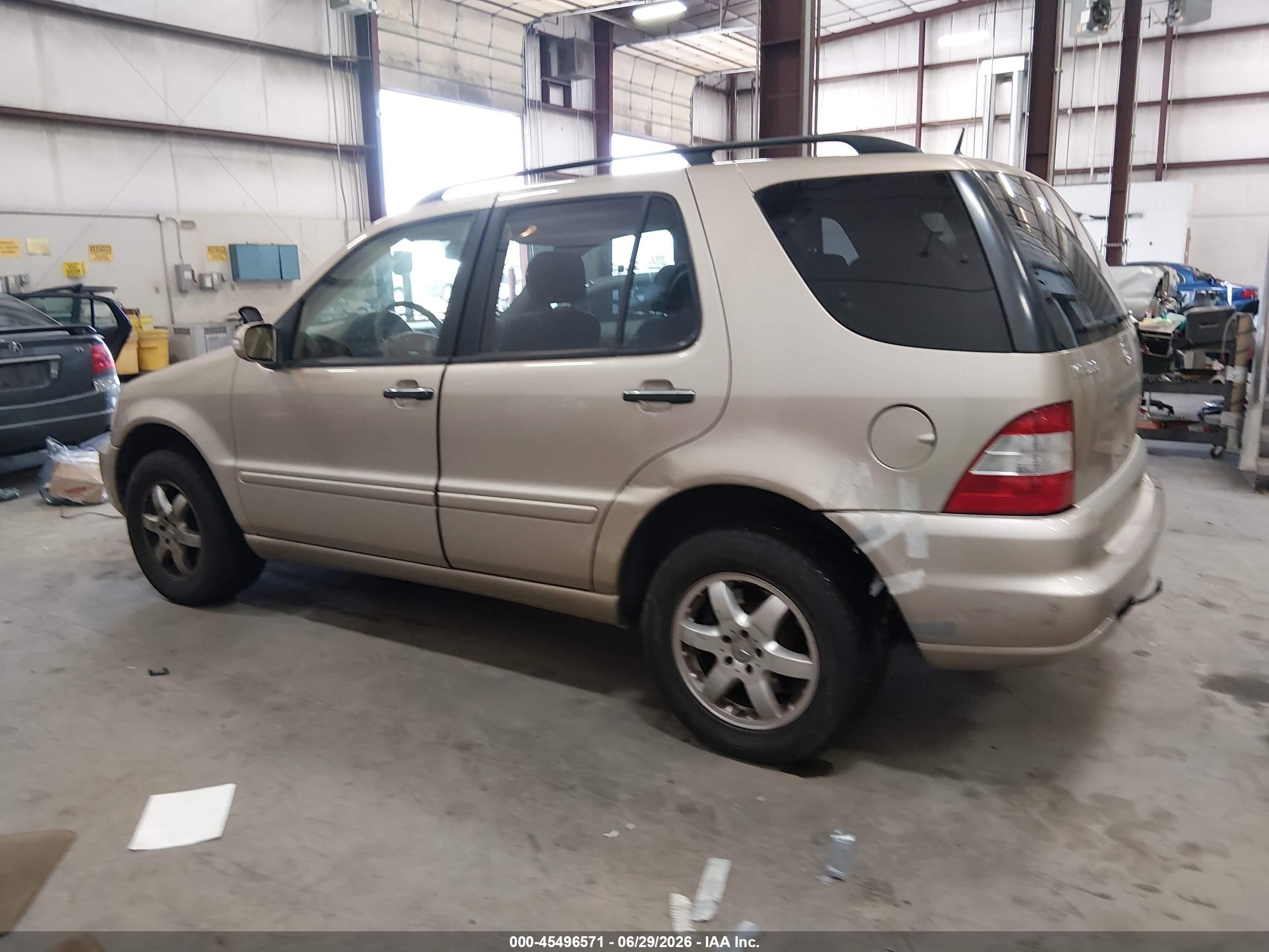 2003 Mercedes-benz Ml 500   Gold vin: 4JGAB75E83A376595
