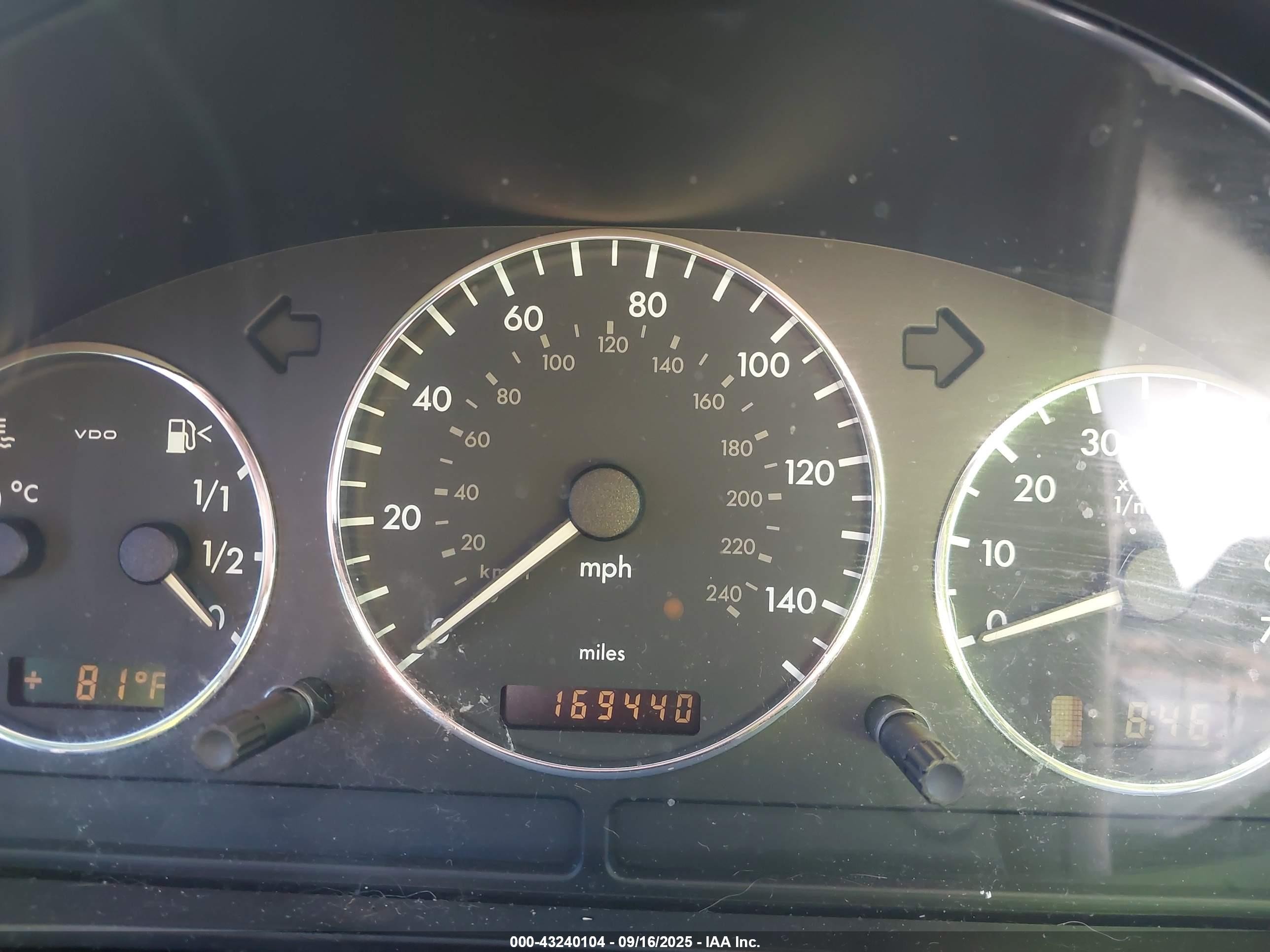 2003 Mercedes-benz Ml 500   Silver vin: 4JGAB75E83A427206