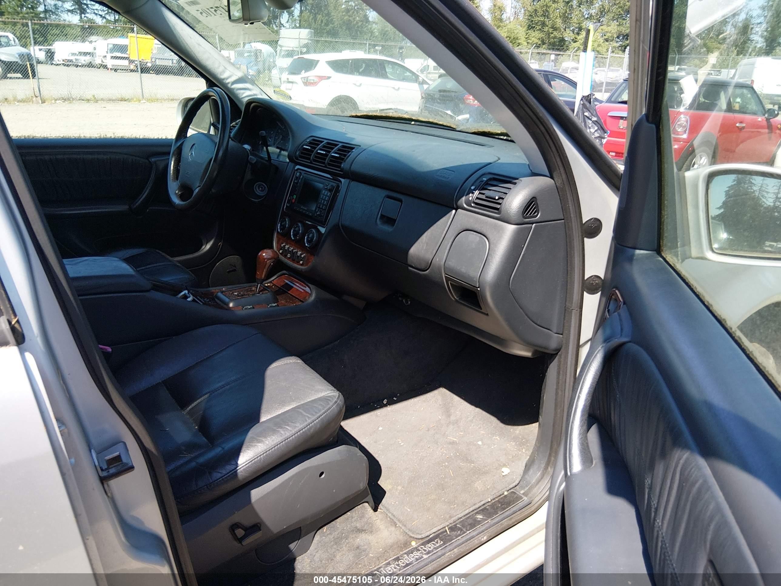 2003 Mercedes-benz Ml 500   Silver vin: 4JGAB75E93A394801