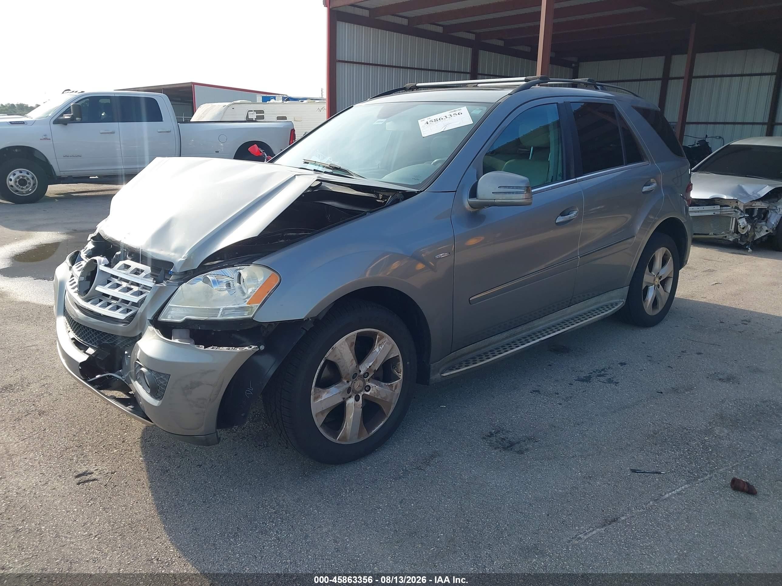 2011 Mercedes-benz Ml 350 Bluetec 4matic Silver vin: 4JGBB2FB9BA650123