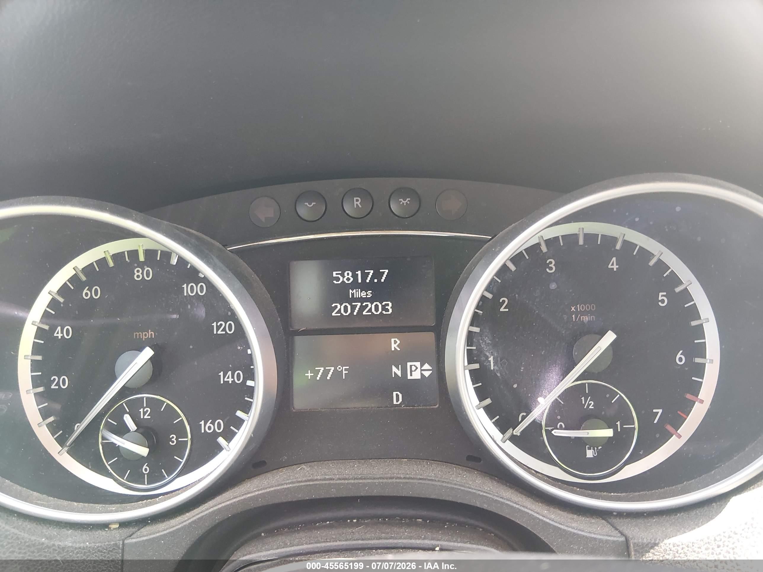 2008 Mercedes-benz M-class 5.5l Beige vin: 4JGBB72E18A344684