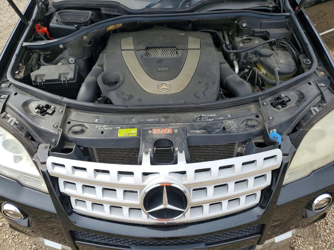 2009 Mercedes-benz Ml 550 Black vin: 4JGBB72E99A477162