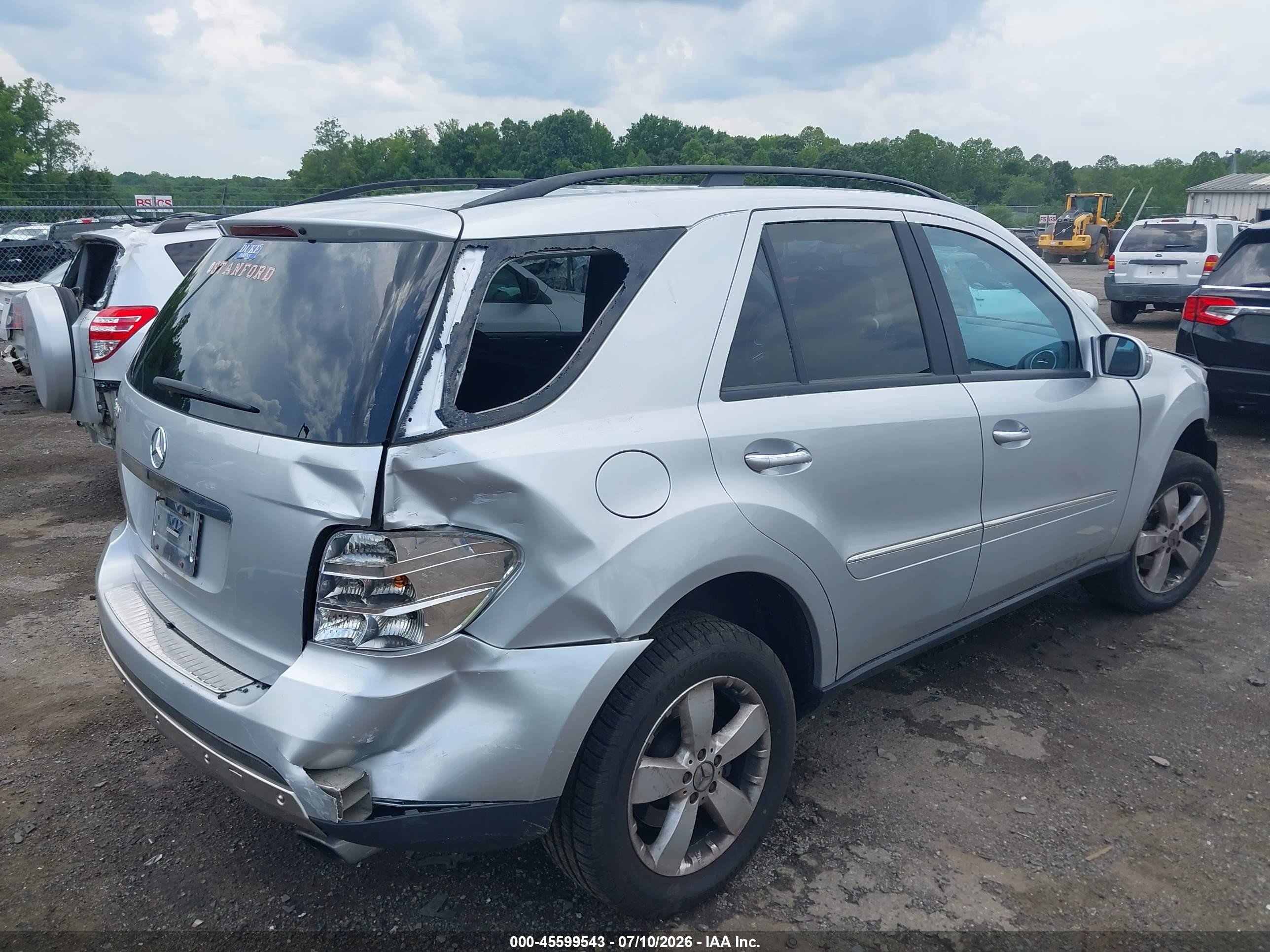 2006 Mercedes-benz Ml 500 4matic Silver vin: 4JGBB75E96A008077