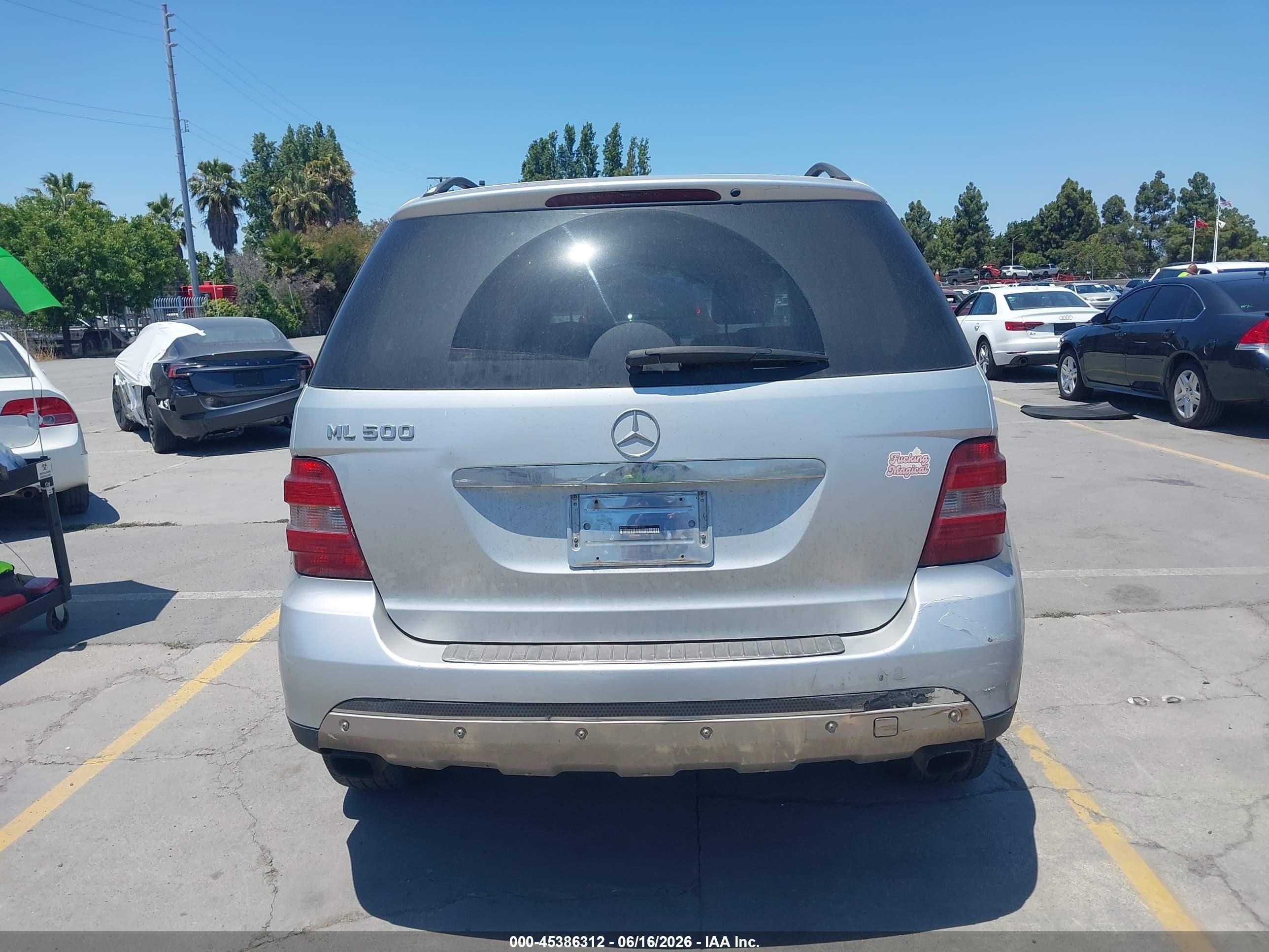 2006 Mercedes-benz Ml 500 4matic Серый vin: 4JGBB75E96A019290