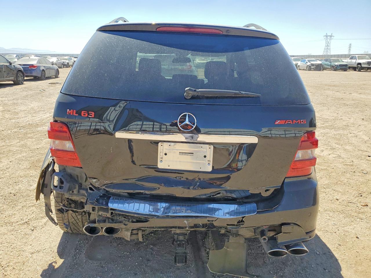2007 Mercedes-benz Ml 63 Amg Черный vin: 4JGBB77EX7A210487