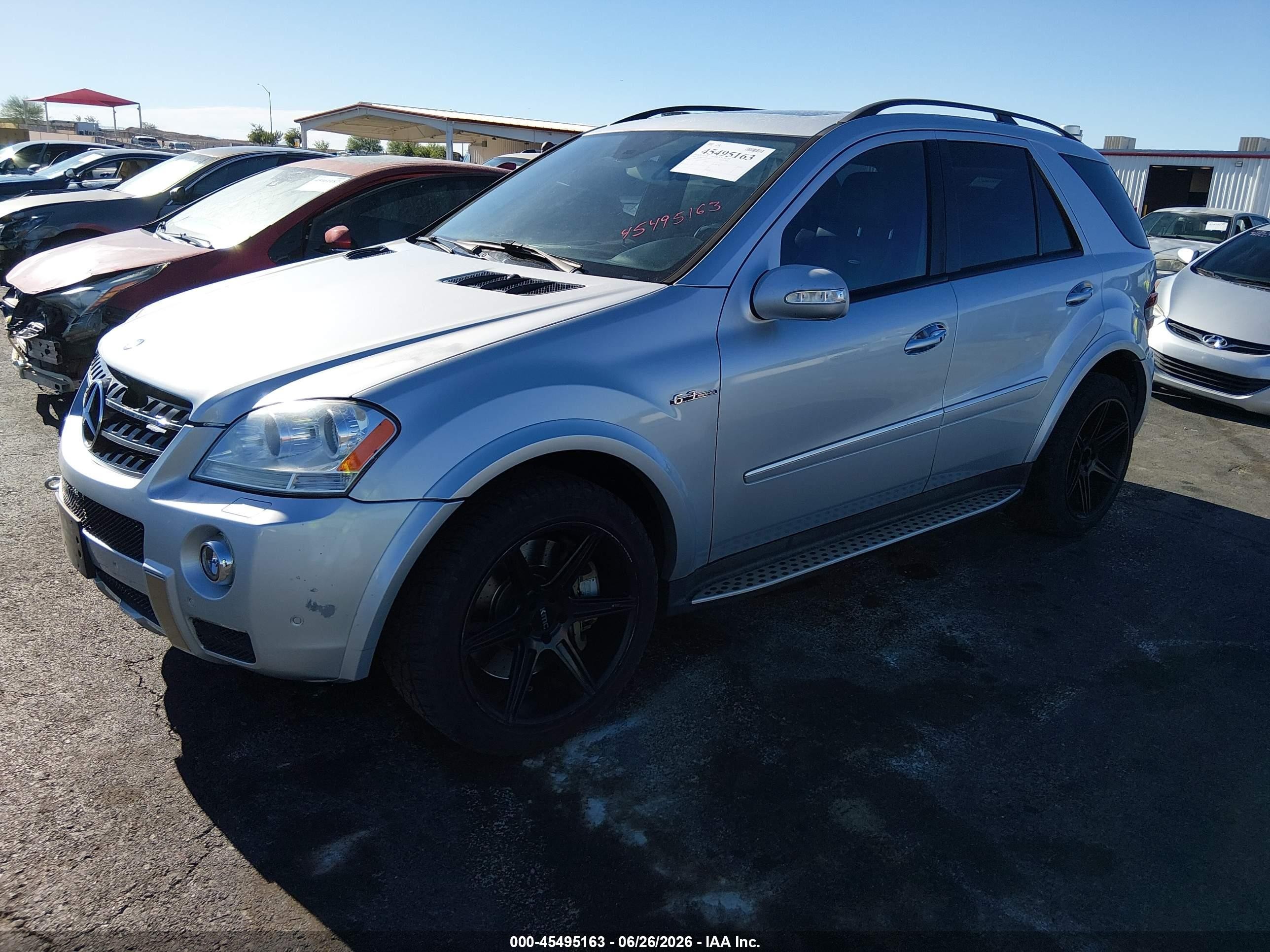 2008 Mercedes-benz M-class 6.3l Amg Silver vin: 4JGBB77EX8A307786
