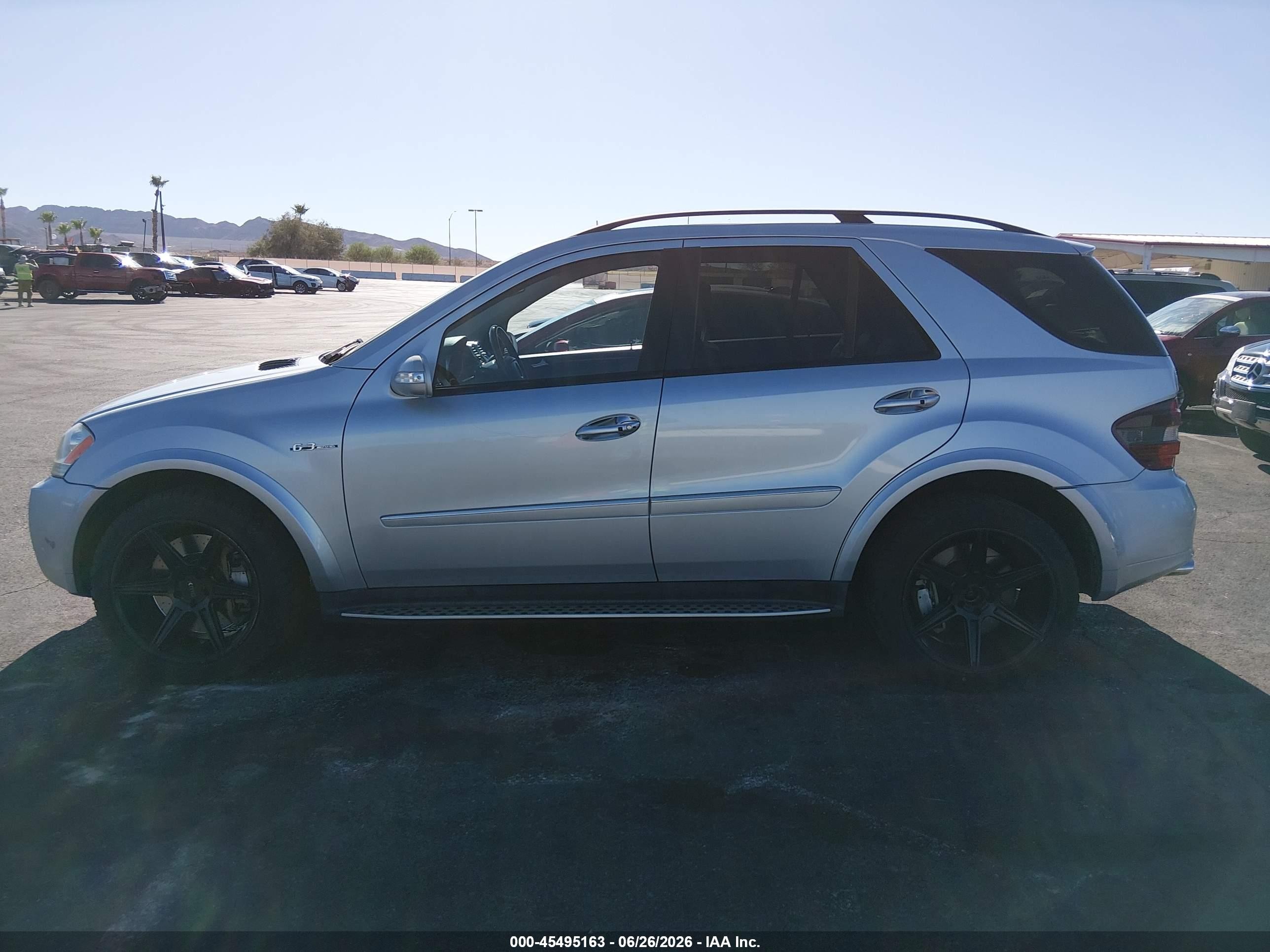 2008 Mercedes-benz M-class 6.3l Amg Silver vin: 4JGBB77EX8A307786