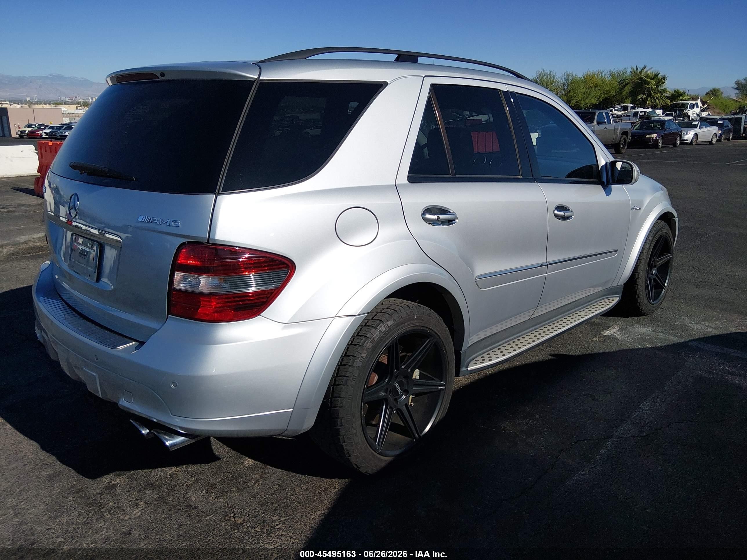 2008 Mercedes-benz M-class 6.3l Amg Silver vin: 4JGBB77EX8A307786