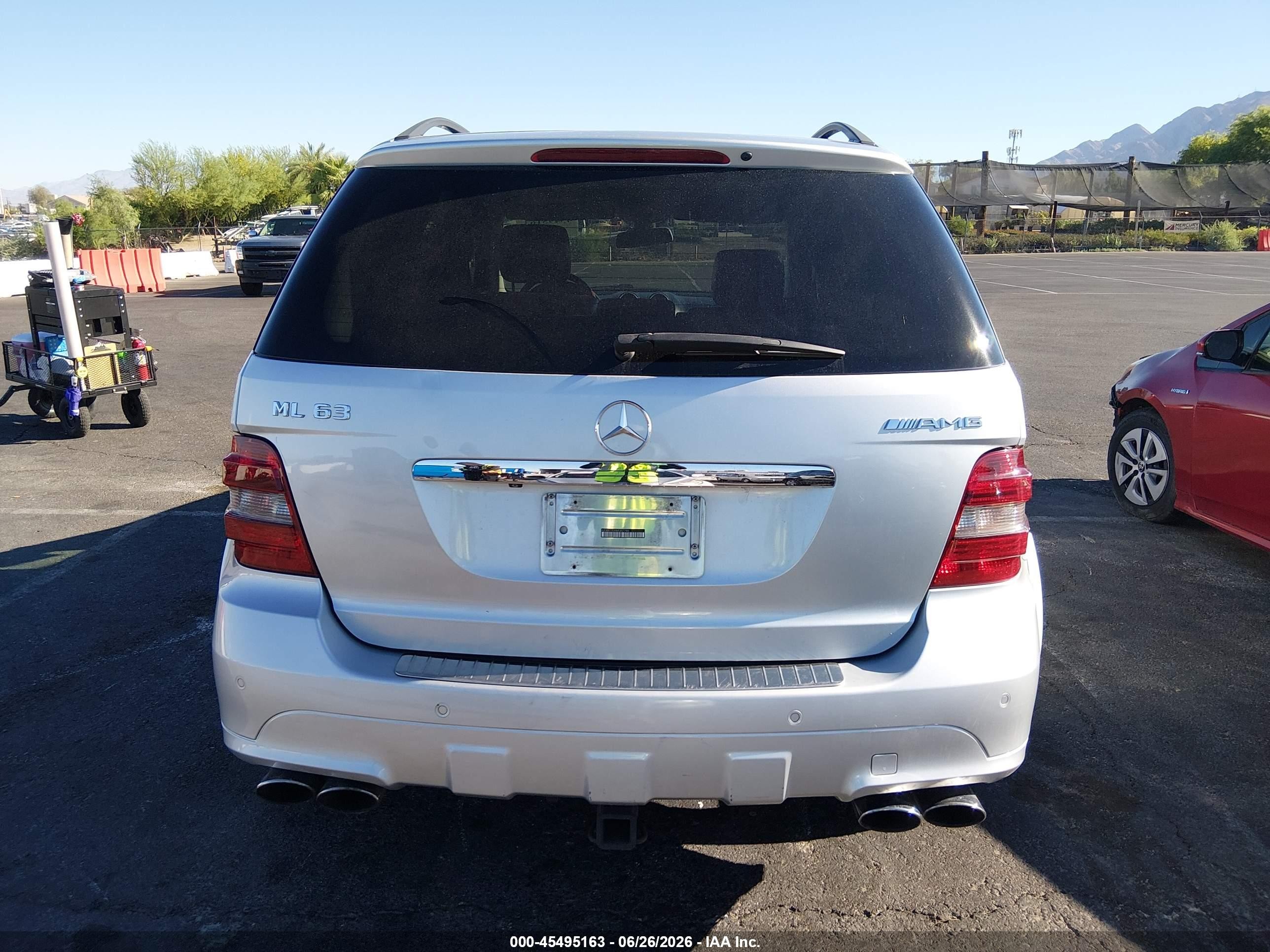 2008 Mercedes-benz M-class 6.3l Amg Silver vin: 4JGBB77EX8A307786
