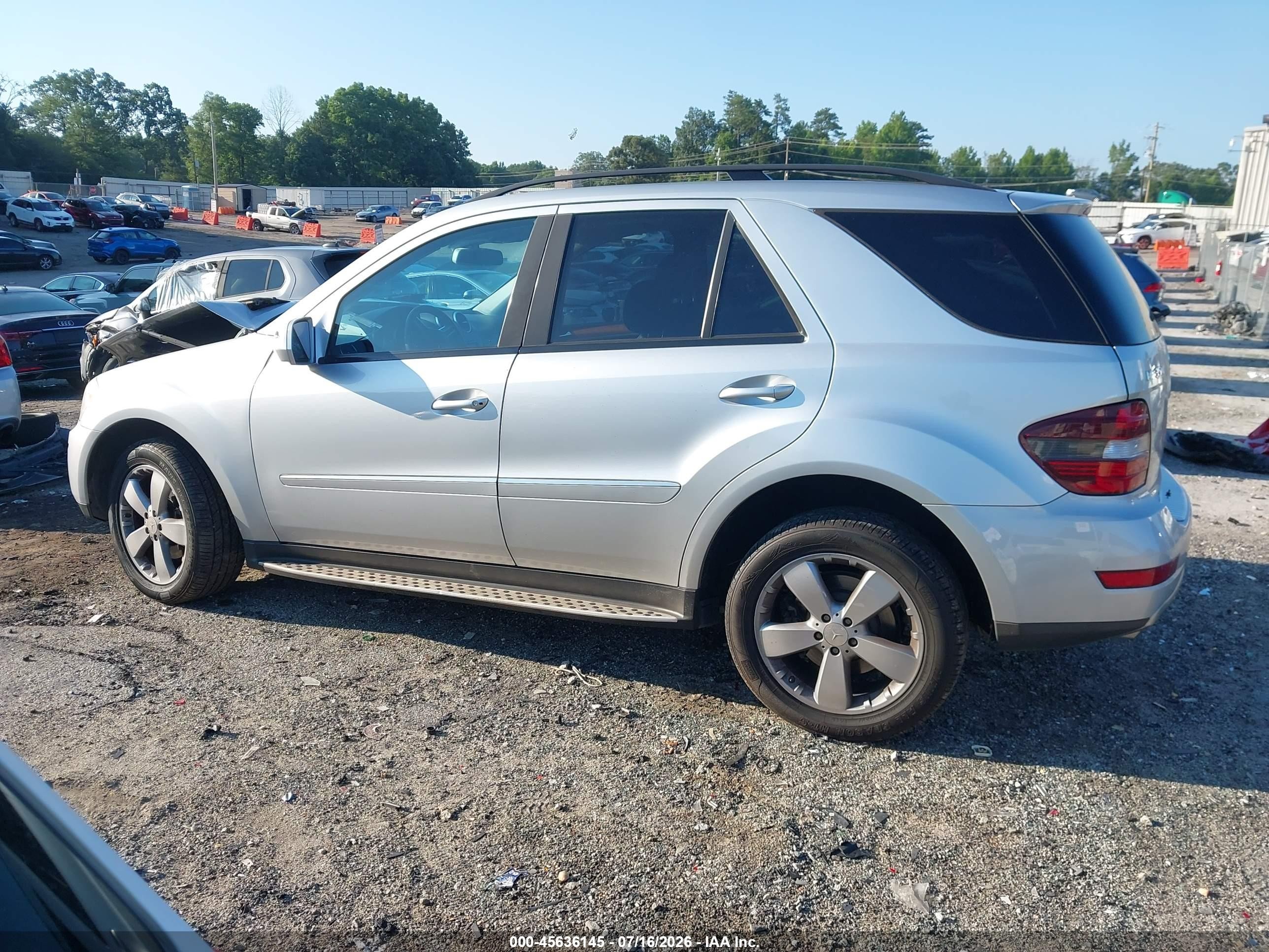 2009 Mercedes-benz Ml 350 4matic Silver vin: 4JGBB86E19A444432