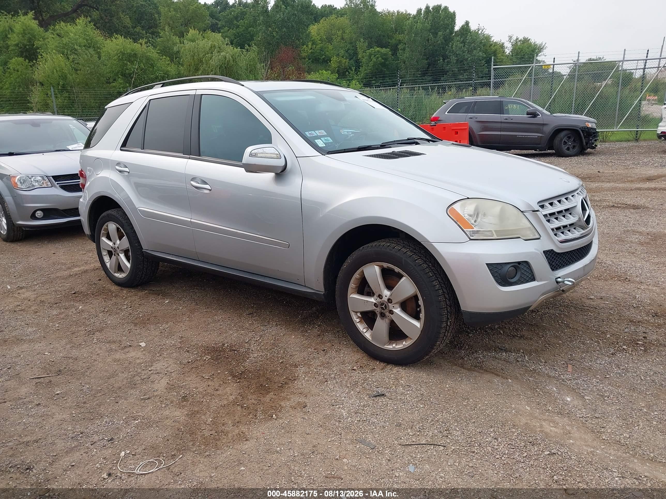 2009 Mercedes-benz Ml 350 4matic Silver vin: 4JGBB86E59A529192