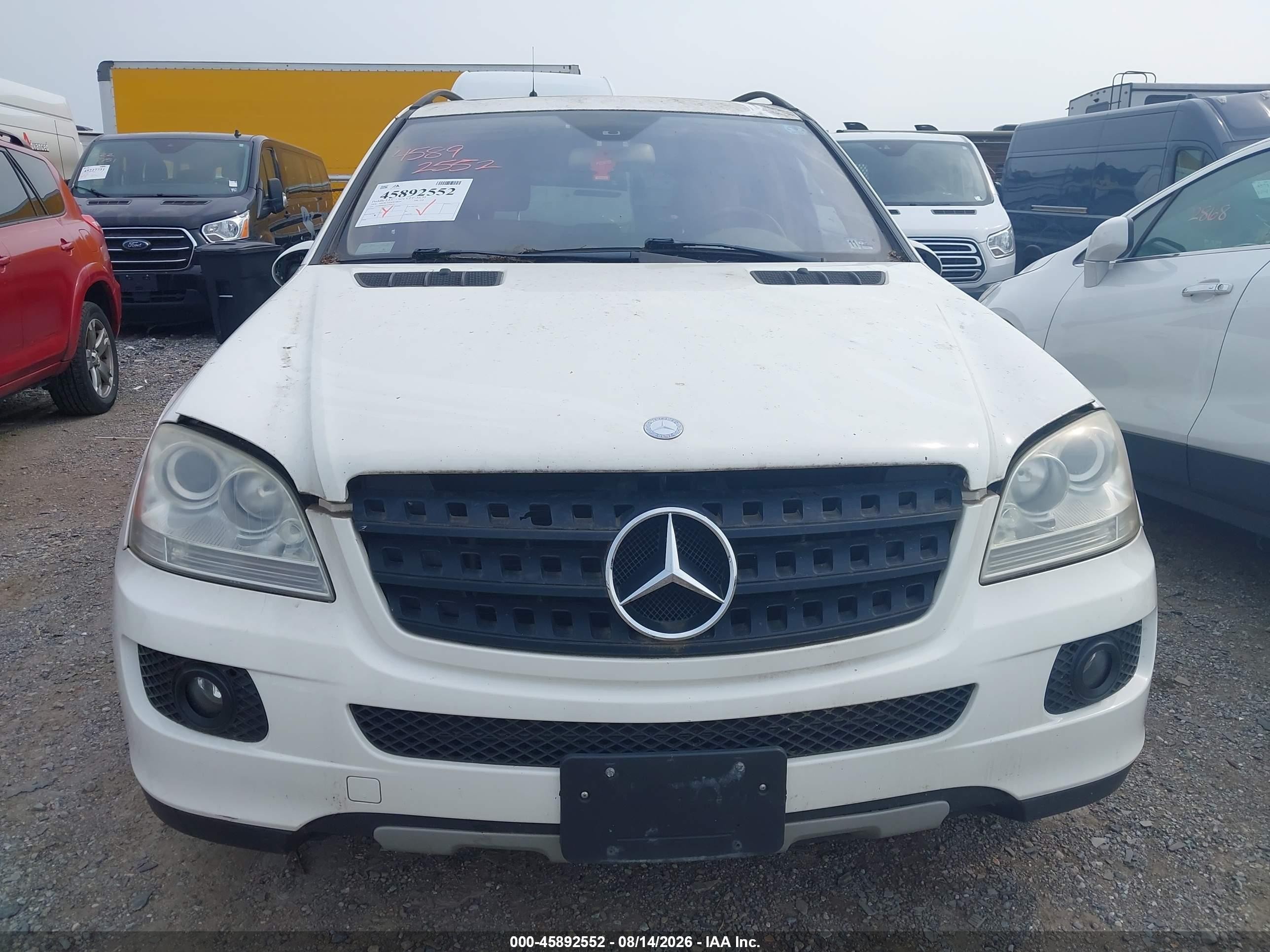 2006 Mercedes-benz Ml 350 4matic White vin: 4JGBB86E66A106150