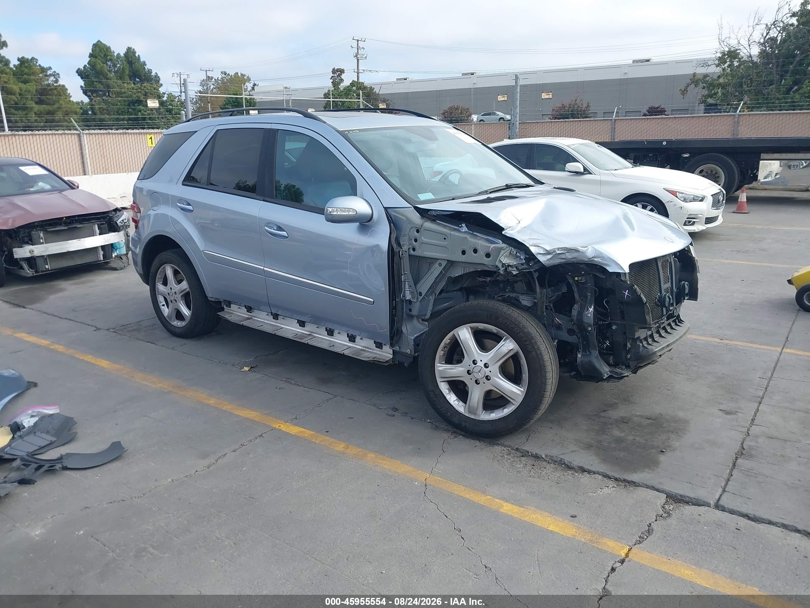 2007 Mercedes-benz Ml 350 4matic Blue vin: 4JGBB86EX7A234201