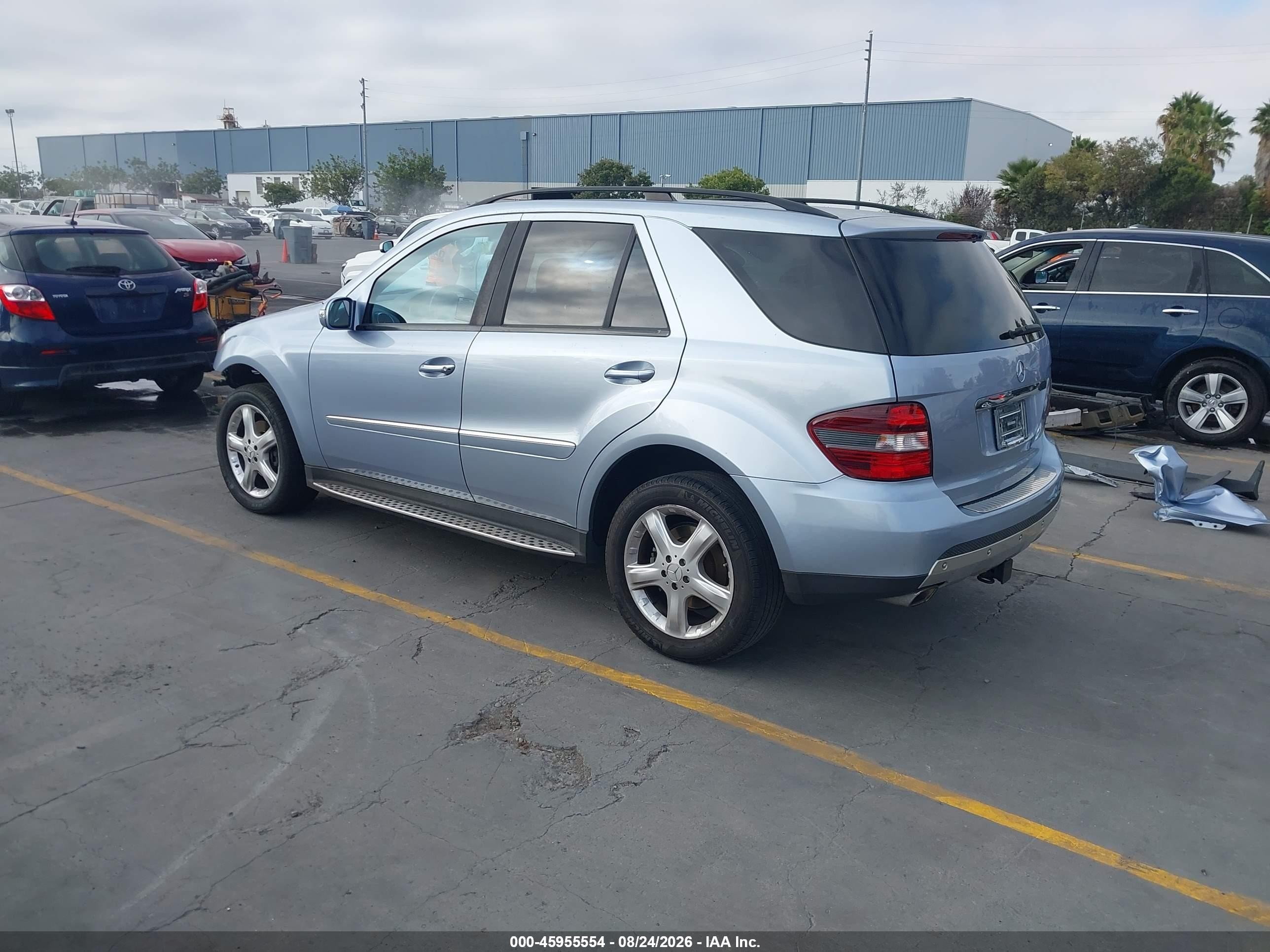 2007 Mercedes-benz Ml 350 4matic Синий vin: 4JGBB86EX7A234201