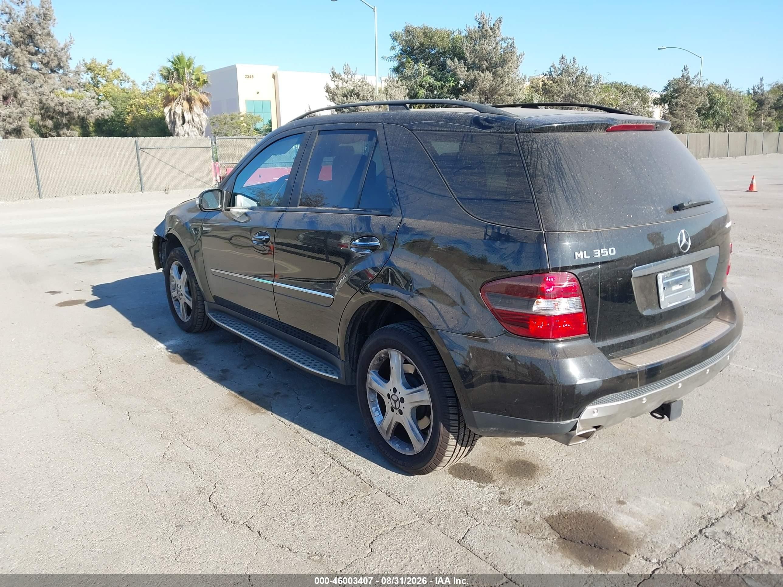 2007 Mercedes-benz Ml 350 4matic Черный vin: 4JGBB86EX7A296326