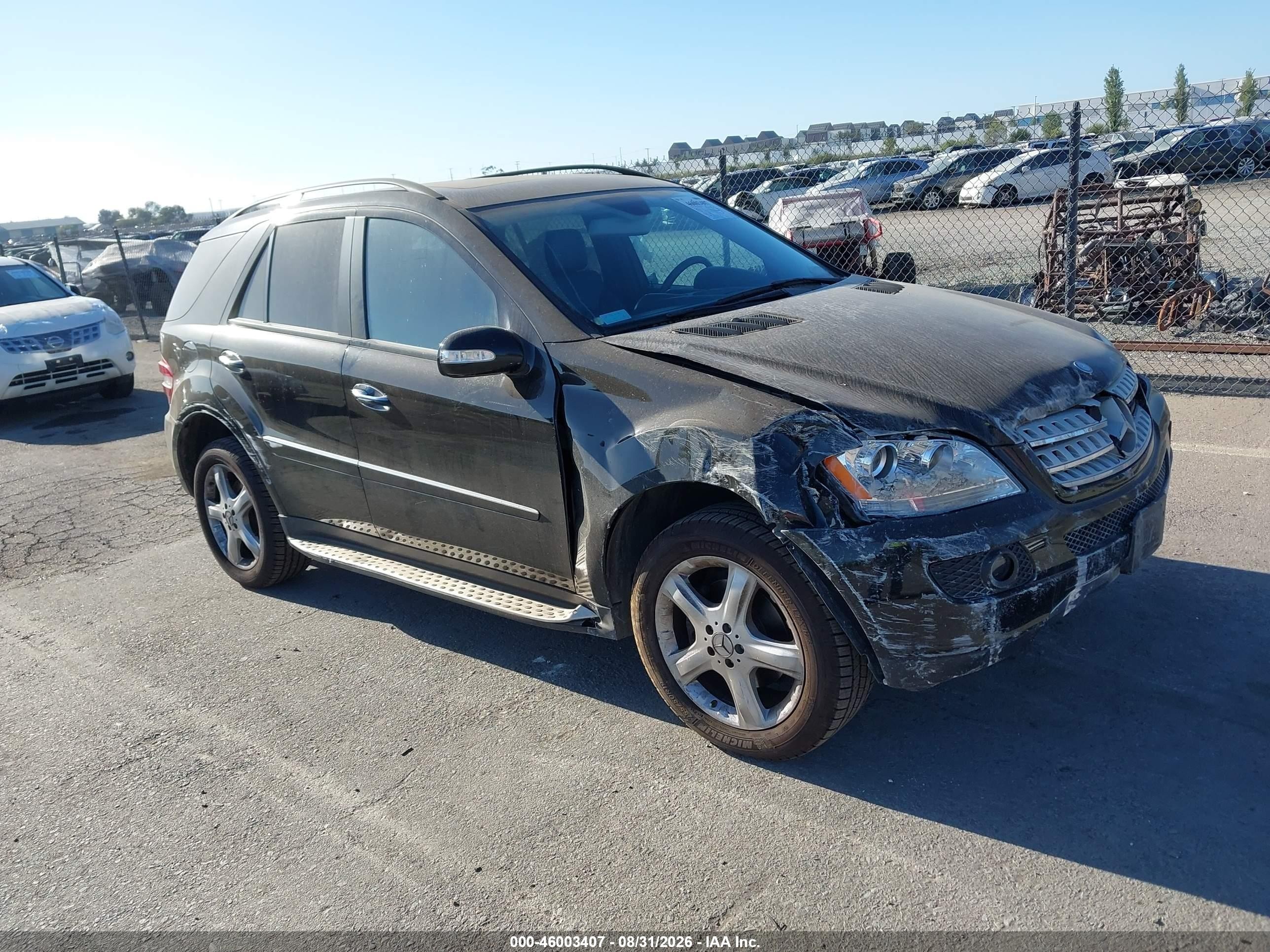 2007 Mercedes-benz Ml 350 4matic Черный vin: 4JGBB86EX7A296326