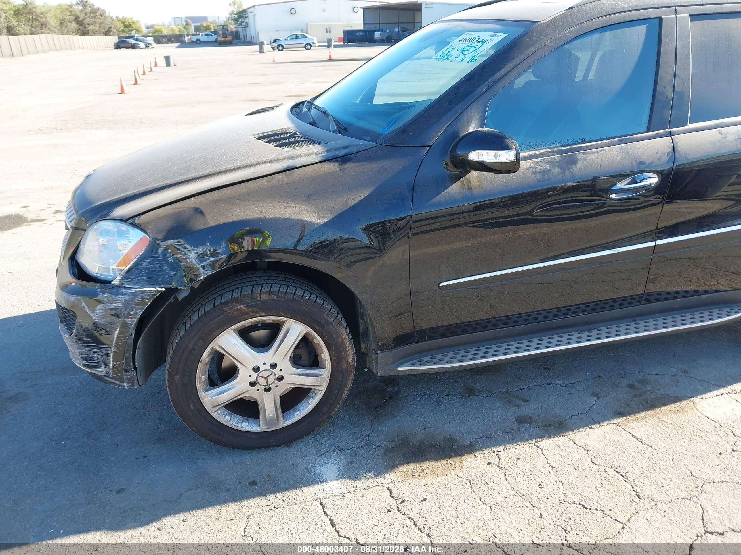 2007 Mercedes-benz Ml 350 4matic Черный vin: 4JGBB86EX7A296326