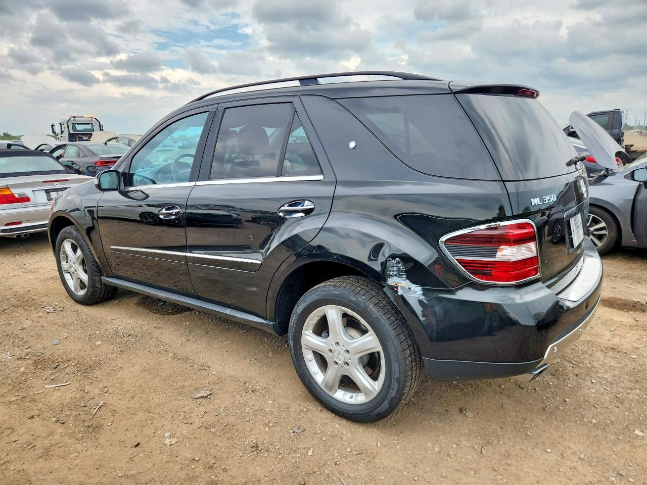 2008 Mercedes-benz Ml 350 Black vin: 4JGBB86EX8A329312
