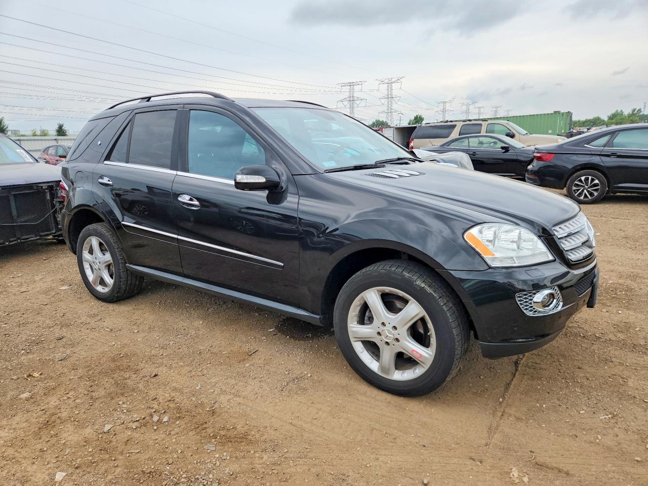 2008 Mercedes-benz Ml 350 Black vin: 4JGBB86EX8A329312