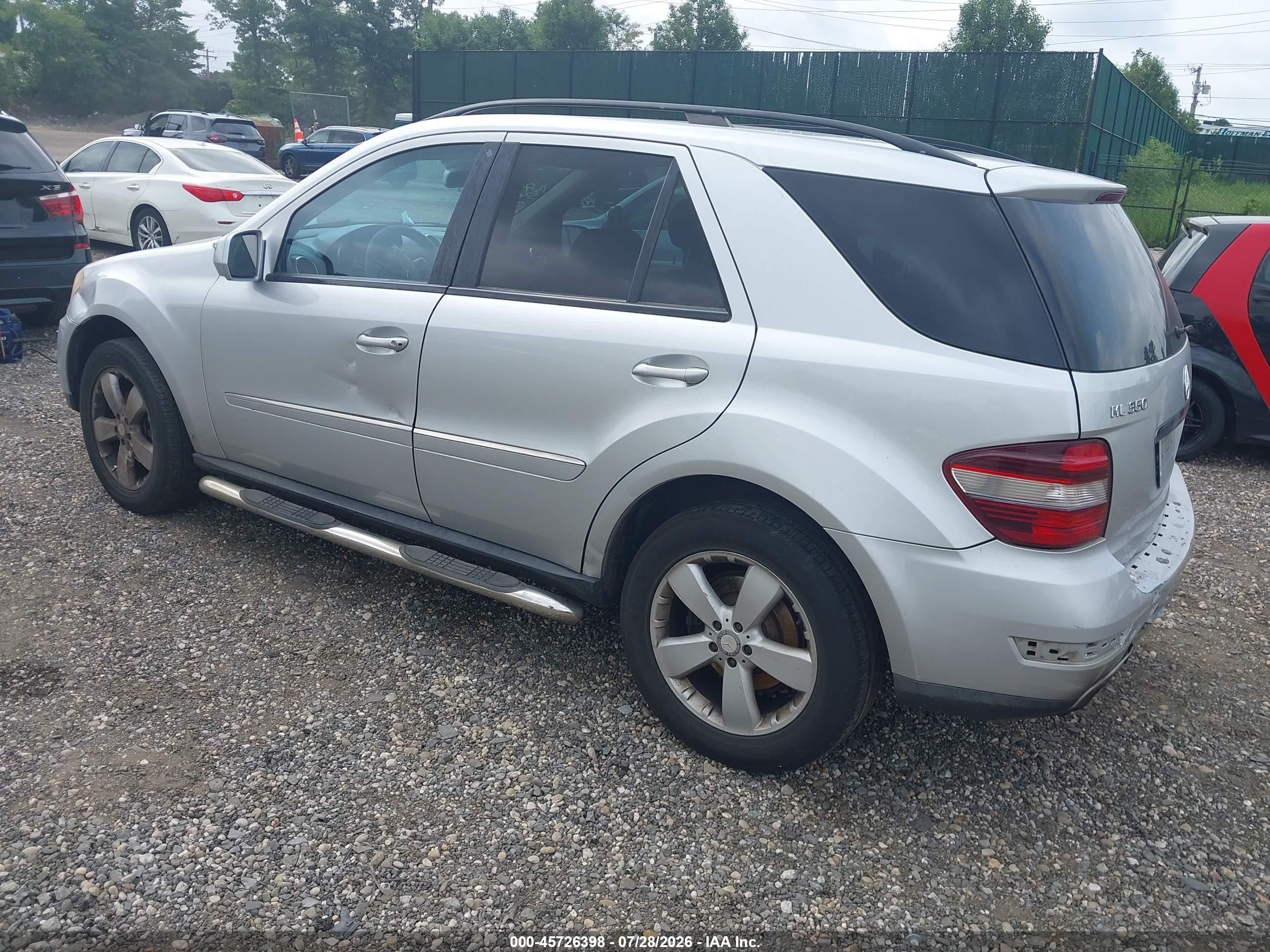 2009 Mercedes-benz Ml 350 4matic Silver vin: 4JGBB86EX9A519595