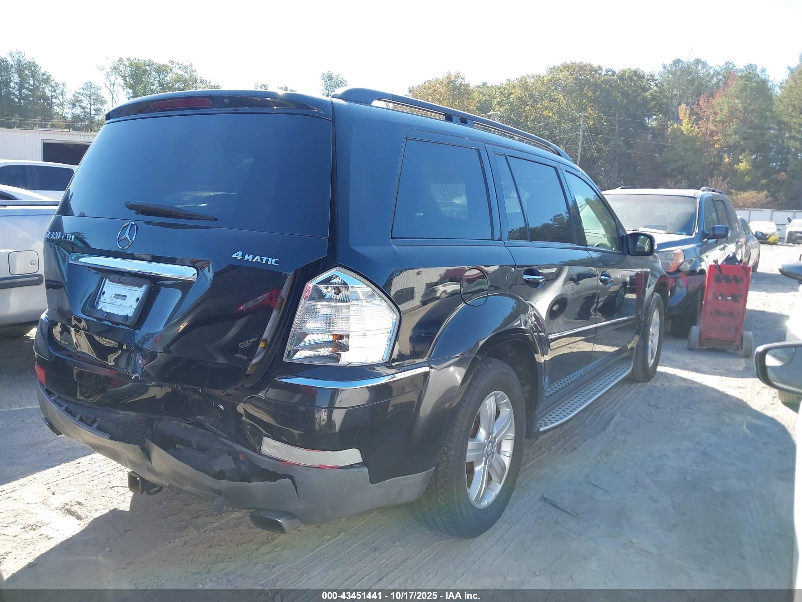 2008 Mercedes-benz Gl 320 Cdi 4matic Black vin: 4JGBF22E18A328072