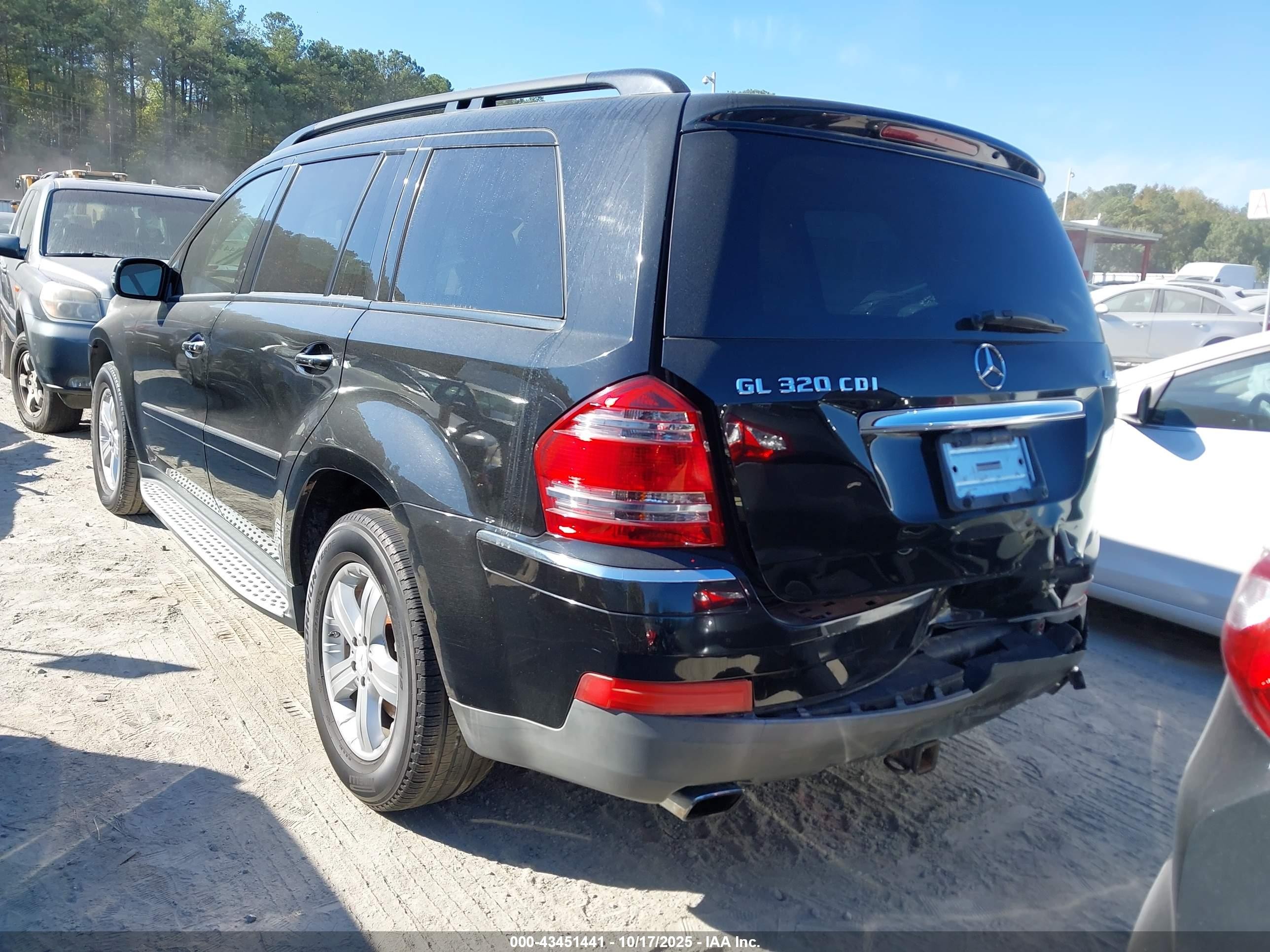 2008 Mercedes-benz Gl 320 Cdi 4matic Black vin: 4JGBF22E18A328072