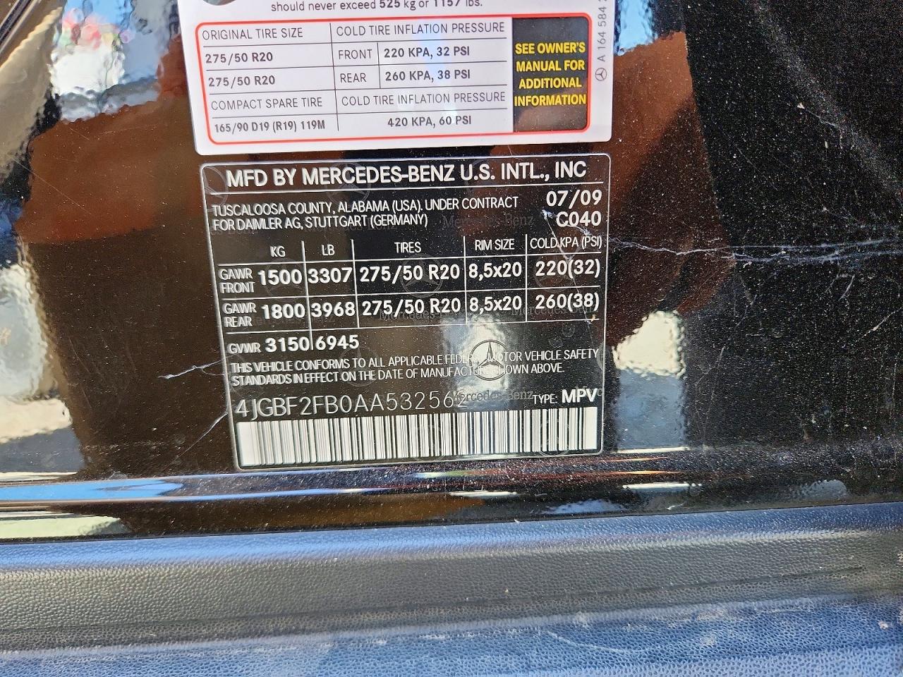 2010 Mercedes-benz Gl 350 Bluetec Черный vin: 4JGBF2FB0AA532562