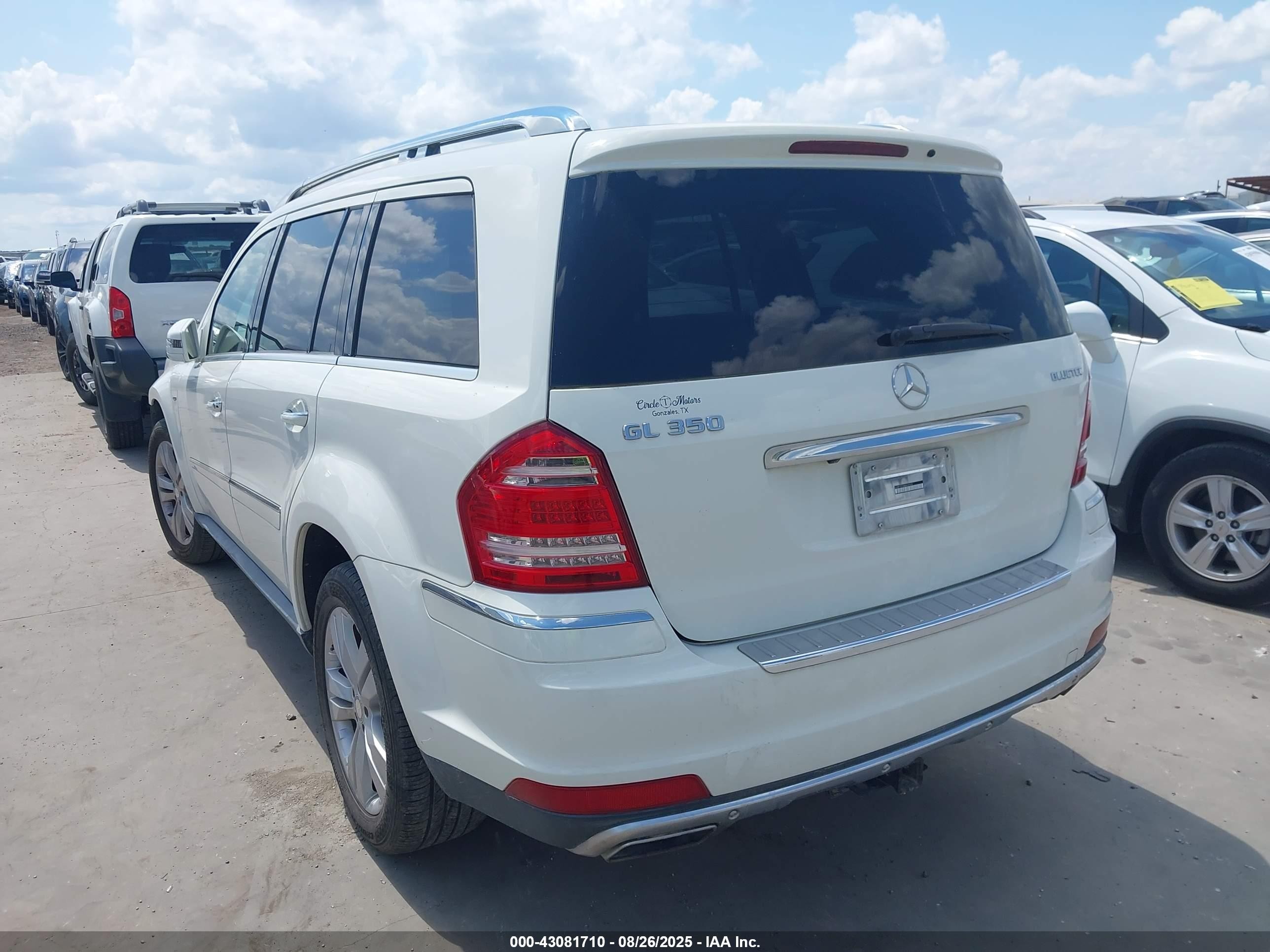 2011 Mercedes-benz Gl 350 Bluetec 4matic White vin: 4JGBF2FE0BA659520
