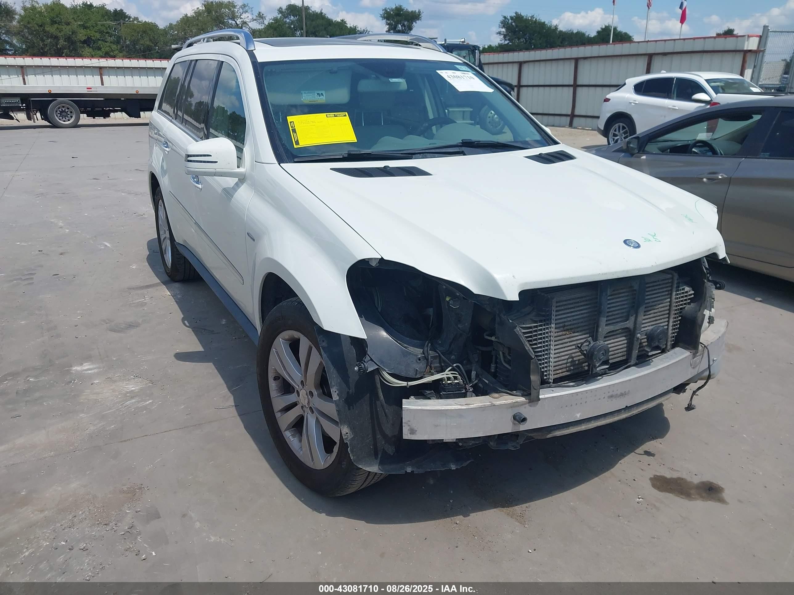 2011 Mercedes-benz Gl 350 Bluetec 4matic White vin: 4JGBF2FE0BA659520