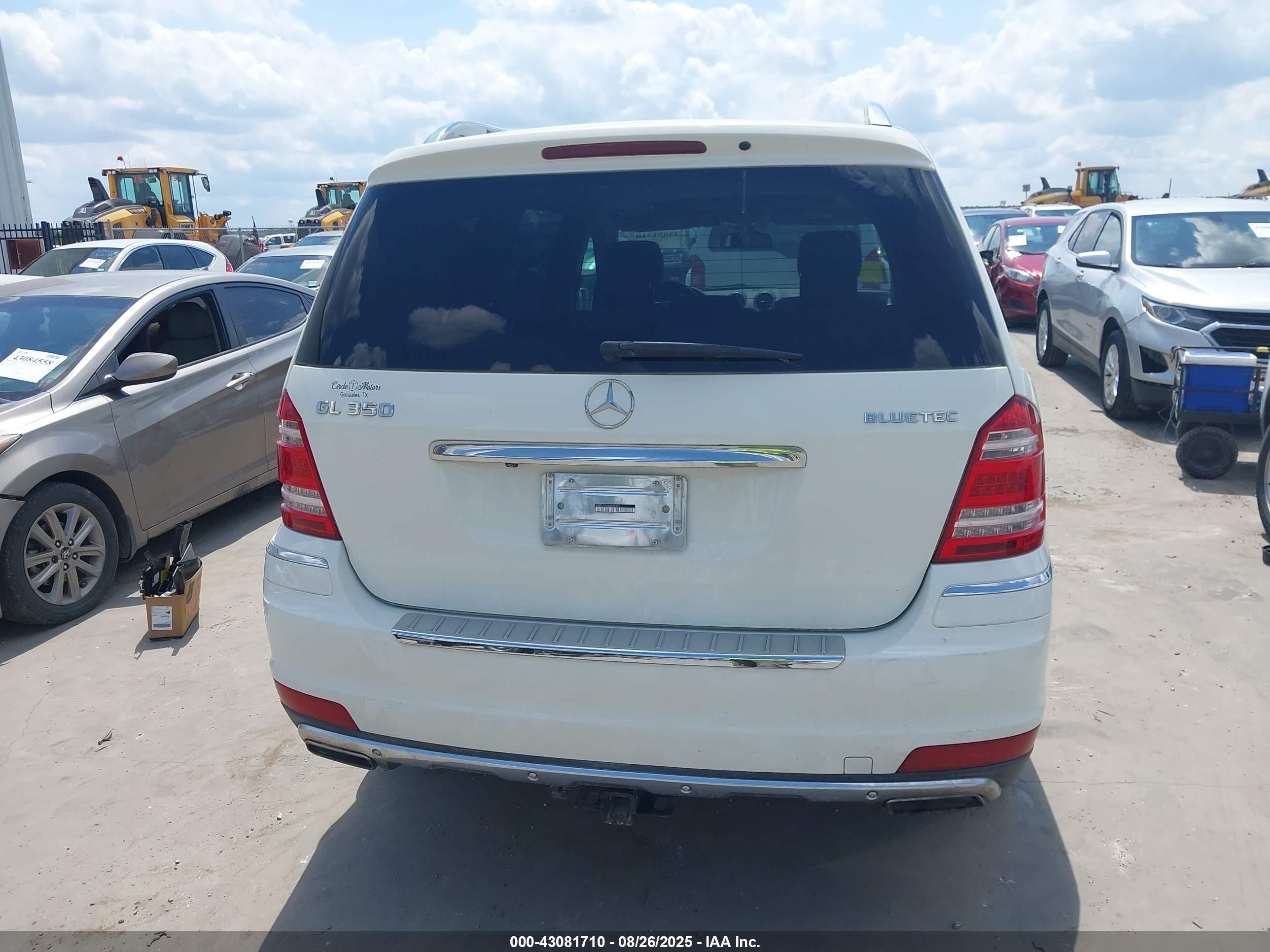 2011 Mercedes-benz Gl 350 Bluetec 4matic White vin: 4JGBF2FE0BA659520