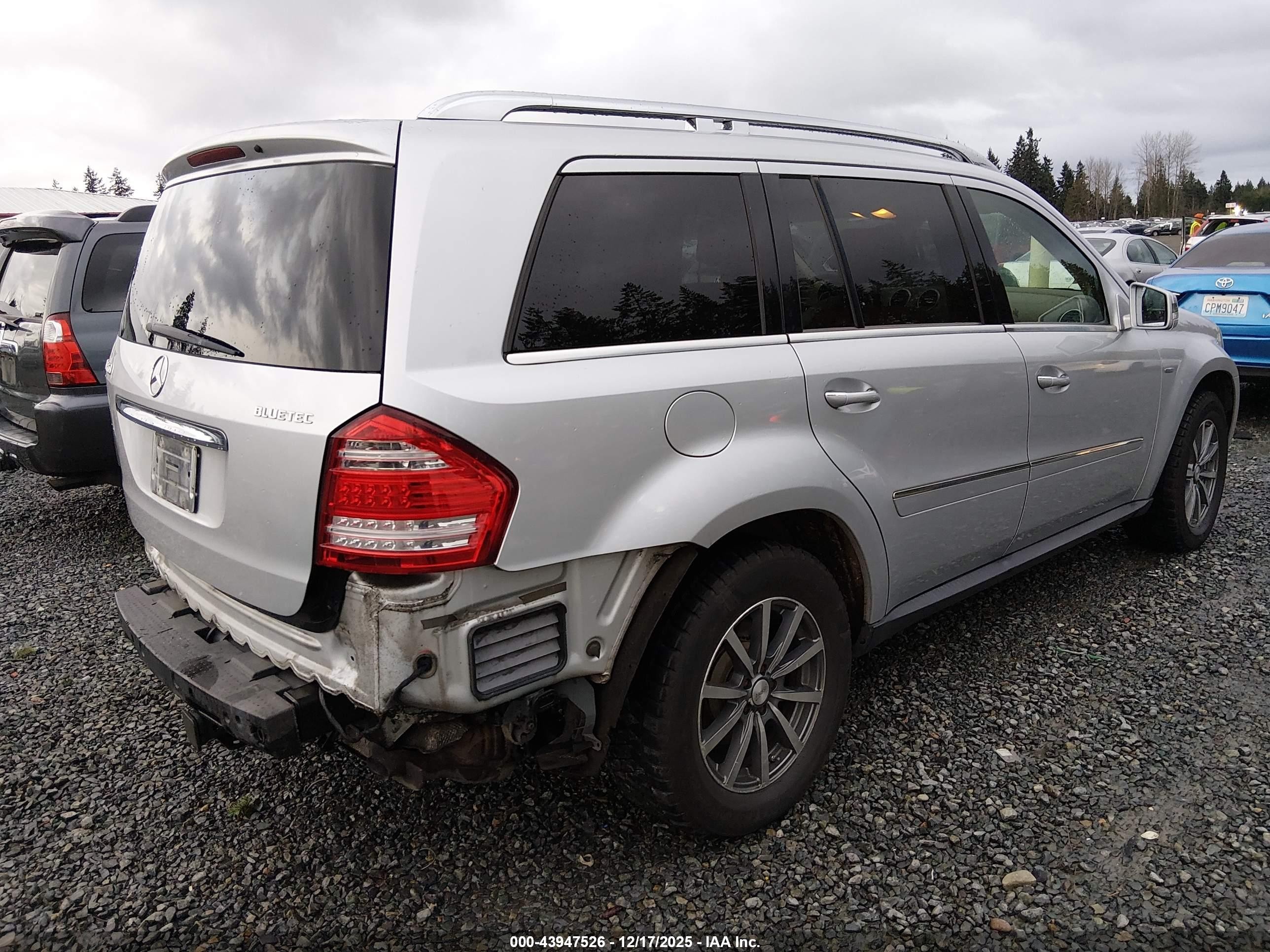 2012 Mercedes-benz Gl 350 Bluetec 4matic Silver vin: 4JGBF2FE2CA769034