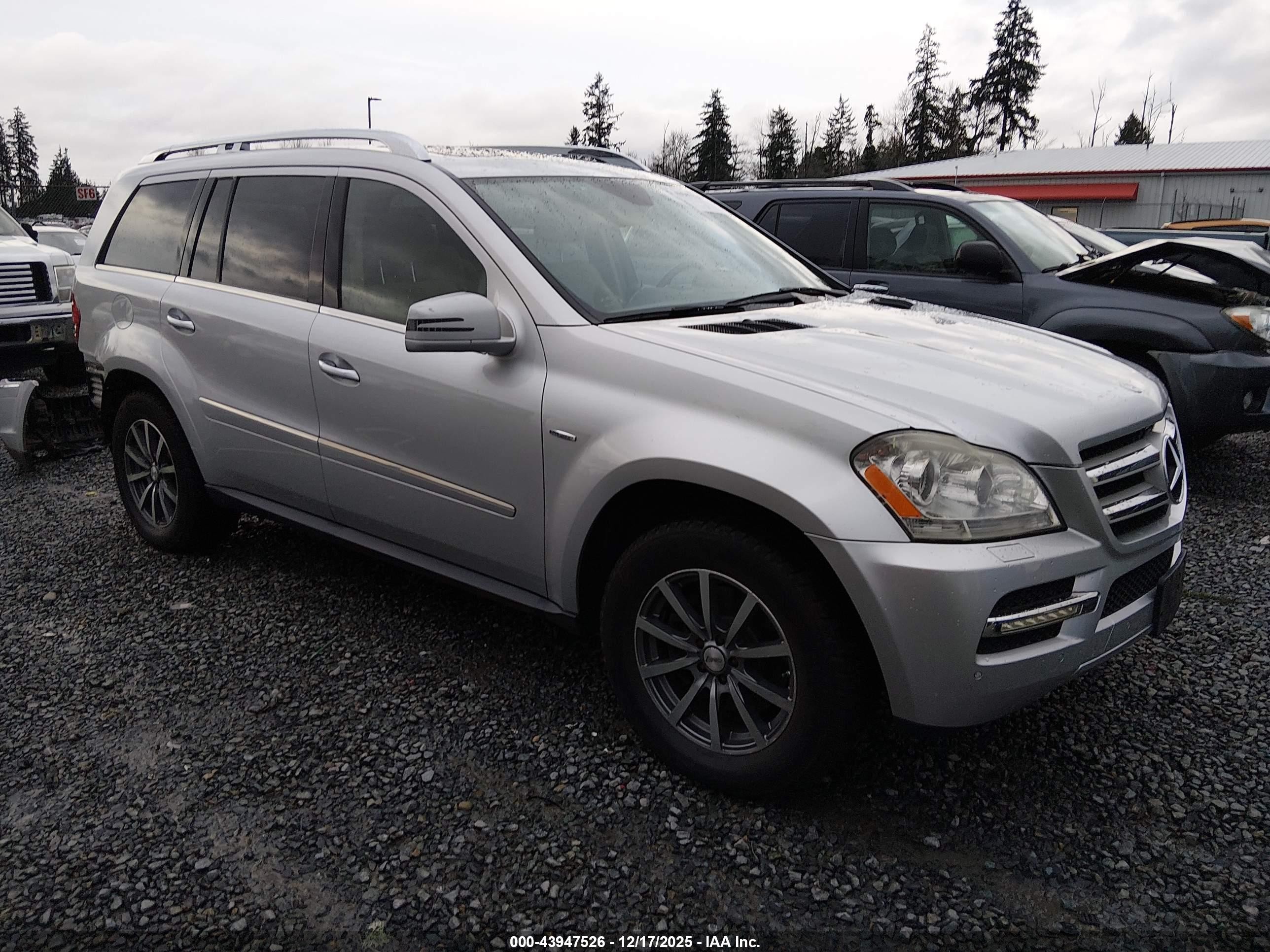 2012 Mercedes-benz Gl 350 Bluetec 4matic Silver vin: 4JGBF2FE2CA769034