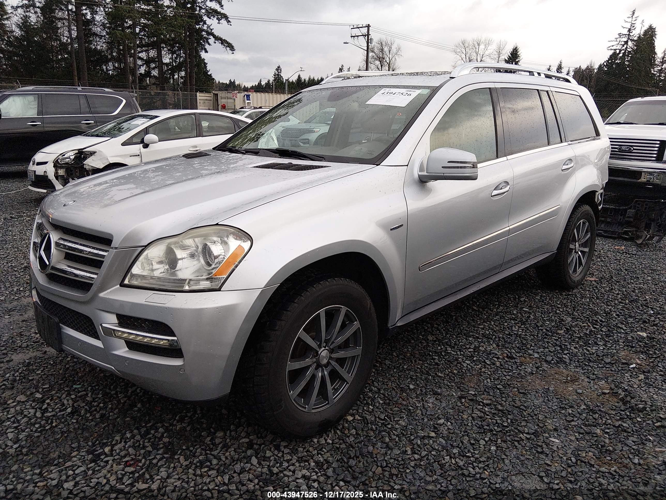 2012 Mercedes-benz Gl 350 Bluetec 4matic Silver vin: 4JGBF2FE2CA769034