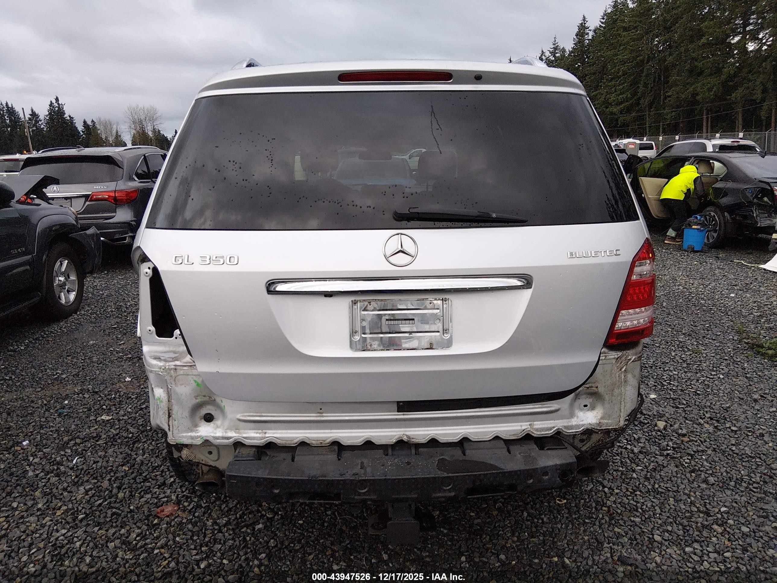 2012 Mercedes-benz Gl 350 Bluetec 4matic Silver vin: 4JGBF2FE2CA769034