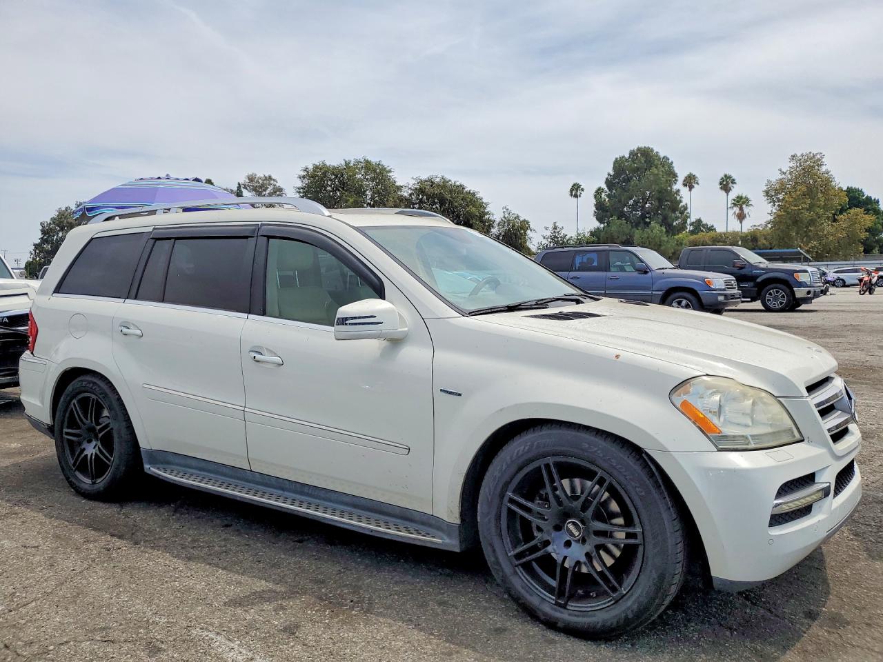 2012 Mercedes-benz Gl 350 Bluetec White vin: 4JGBF2FE2CA784164