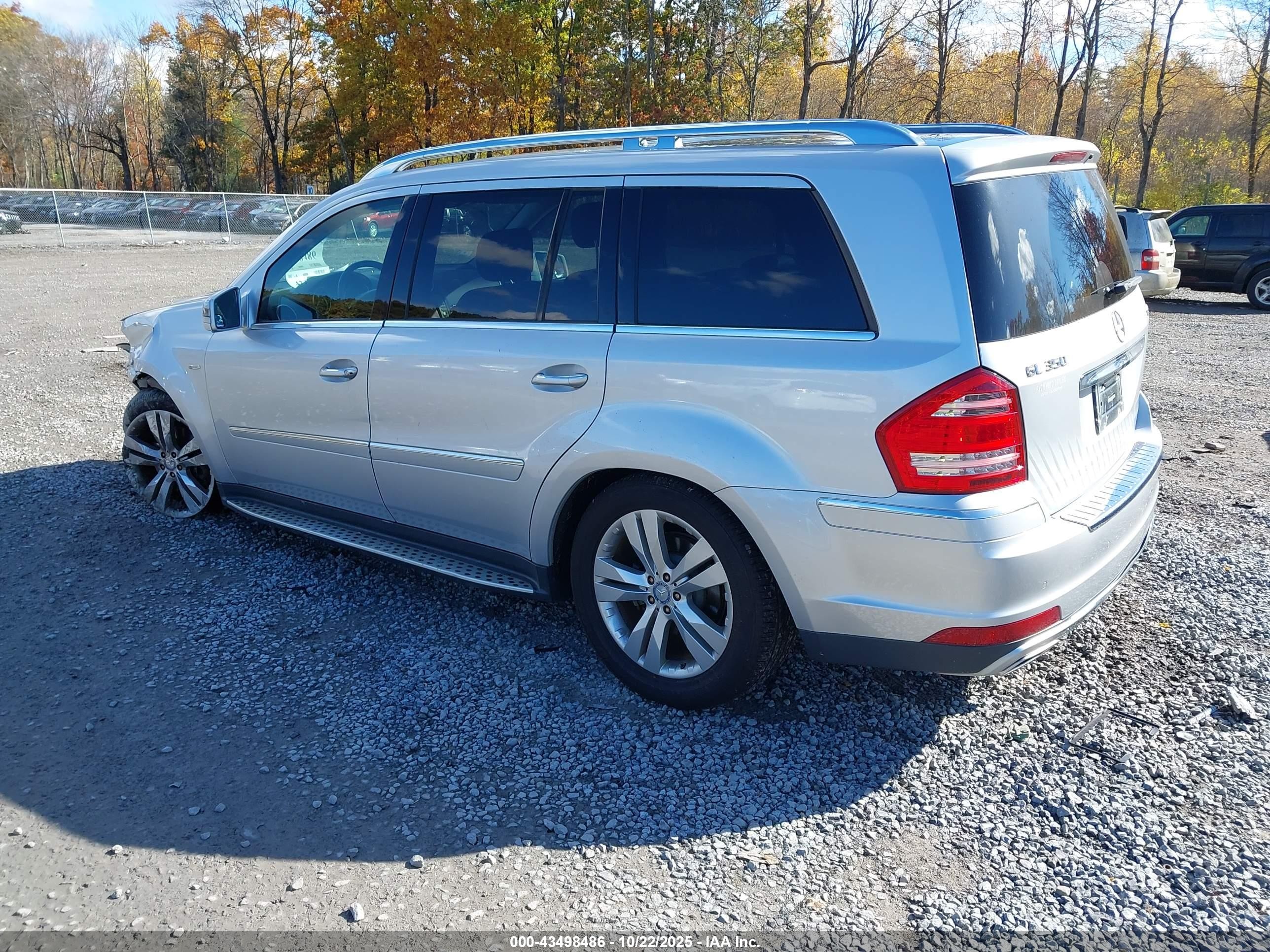 2011 Mercedes-benz Gl 350 Bluetec 4matic Silver vin: 4JGBF2FE4BA674974
